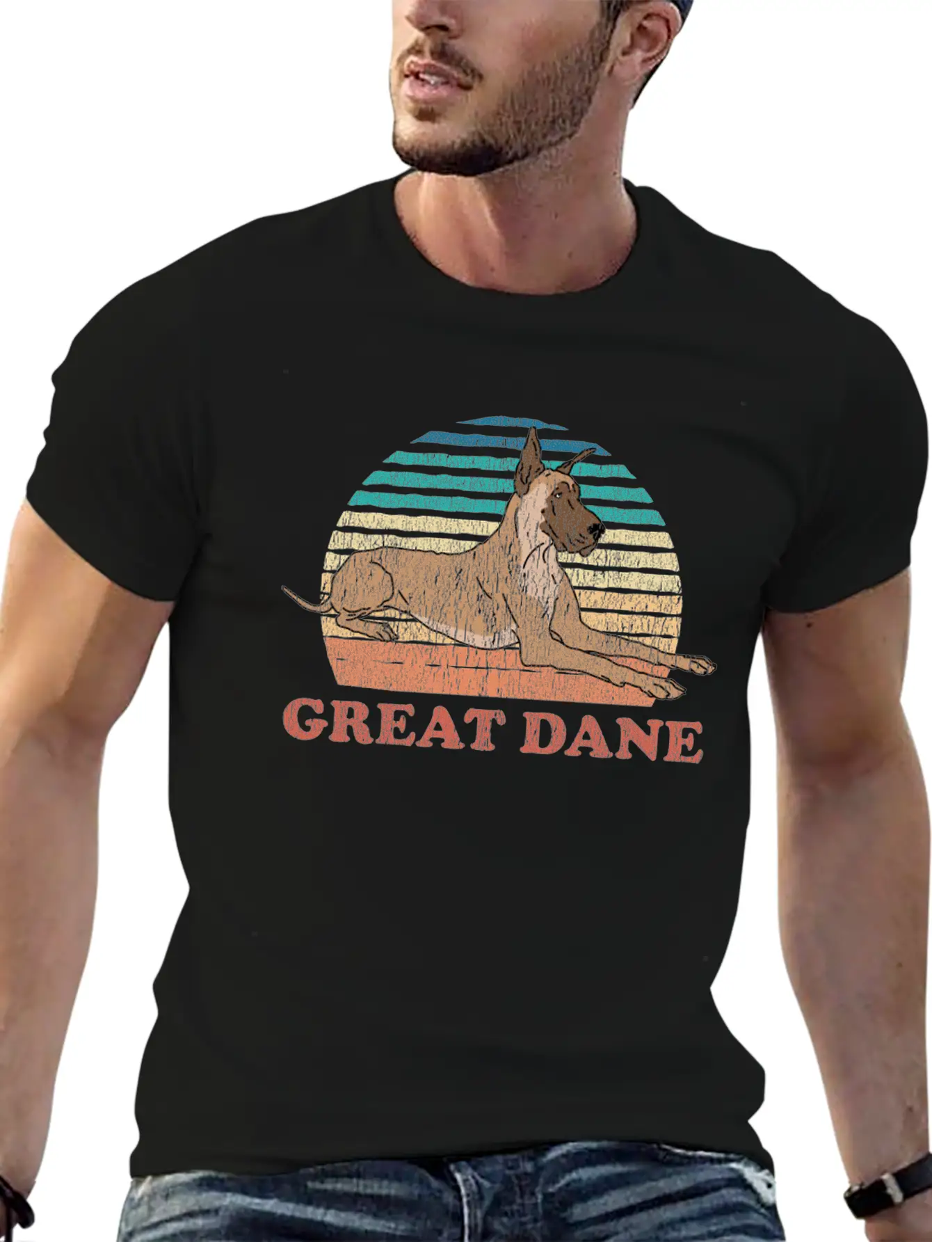 Great Dane Dog | Dog Owner Great Danes Essential Cotton Tee For Daily Outfits – Unisex Style