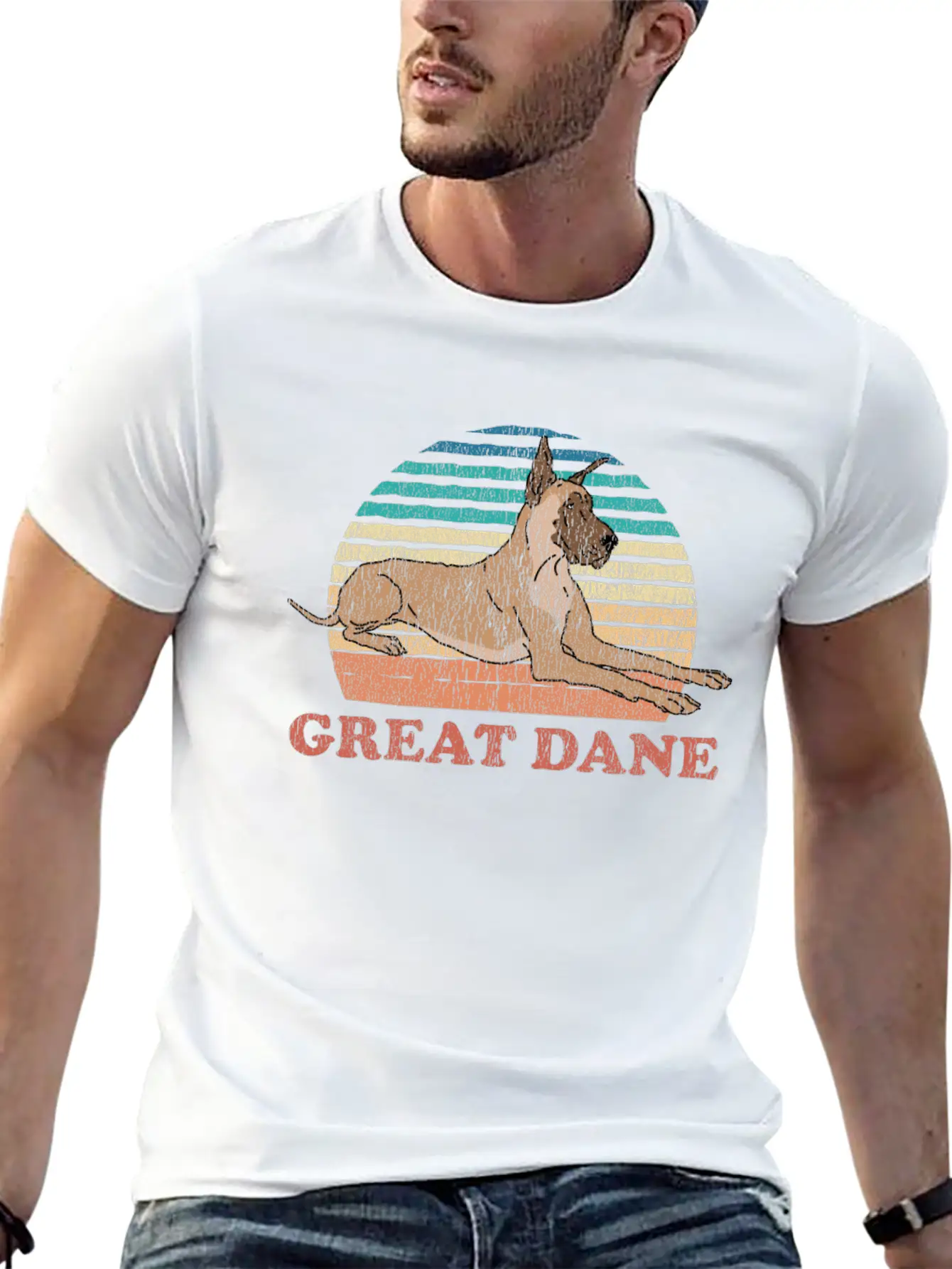 Great Dane Dog | Dog Owner Great Danes Essential Cotton Tee For Daily Outfits – Unisex Style