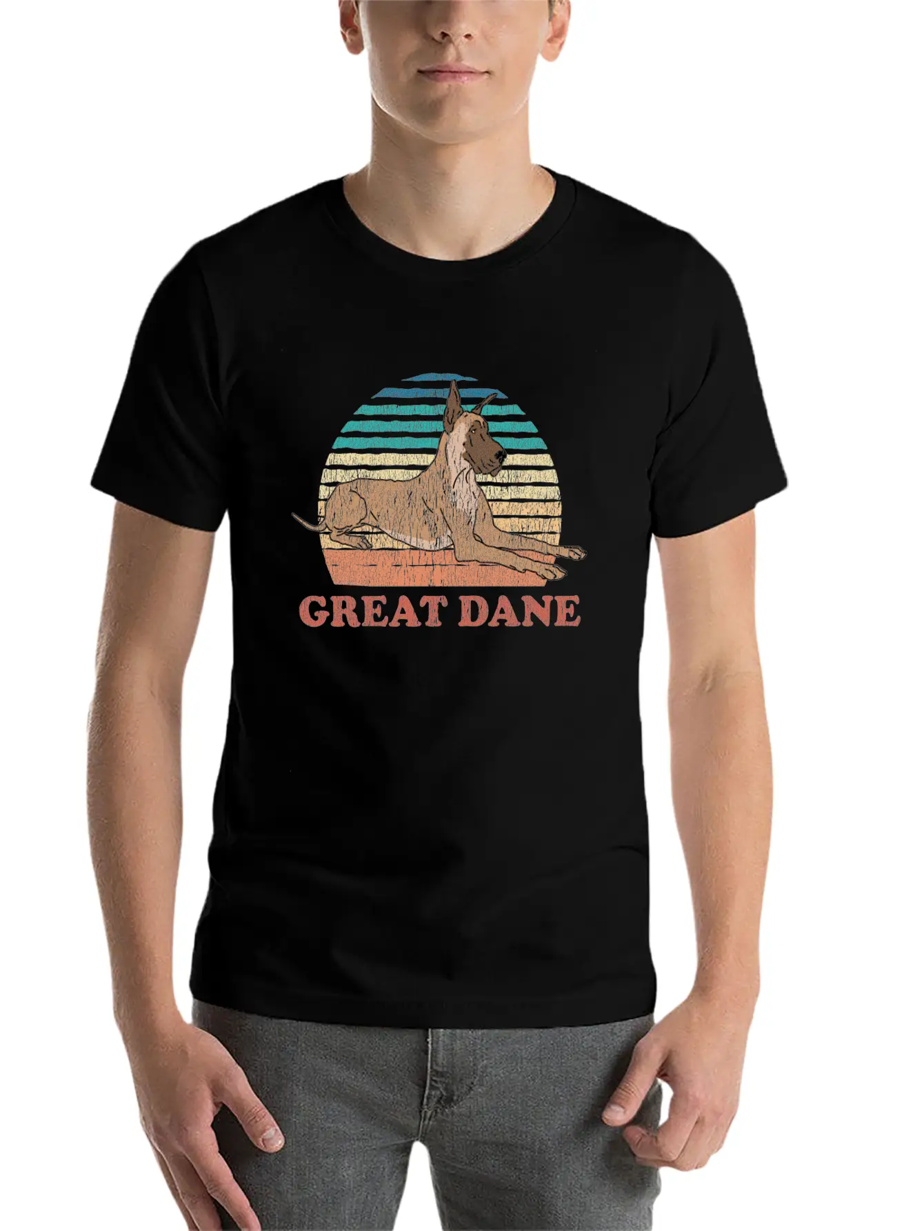 Great Dane Dog | Dog Owner Great Danes Essential Cotton Tee For Daily Outfits – Unisex Style