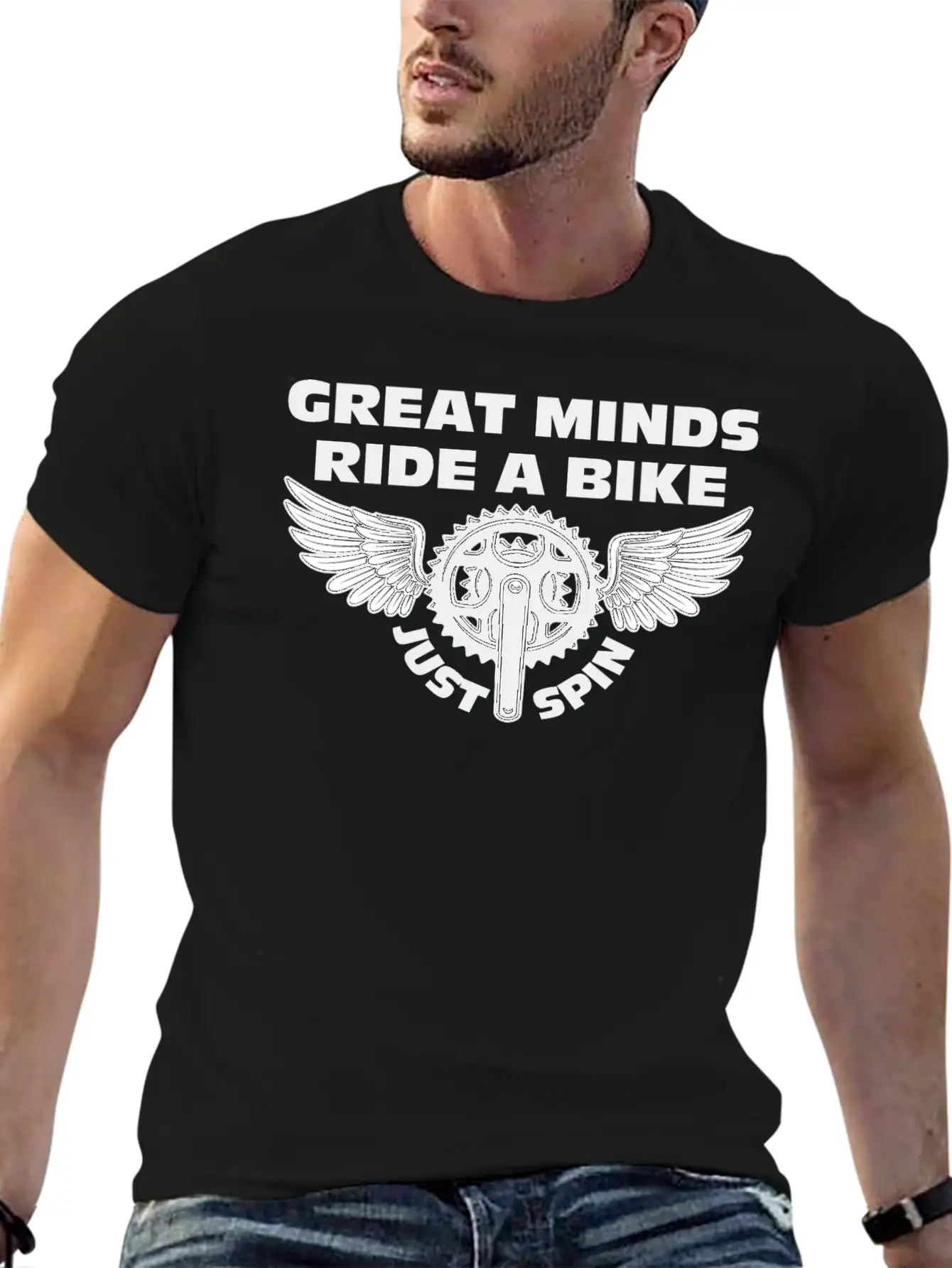 Great Minds Ride A Bike Essential Cotton Tee For Daily Outfits – Unisex Style