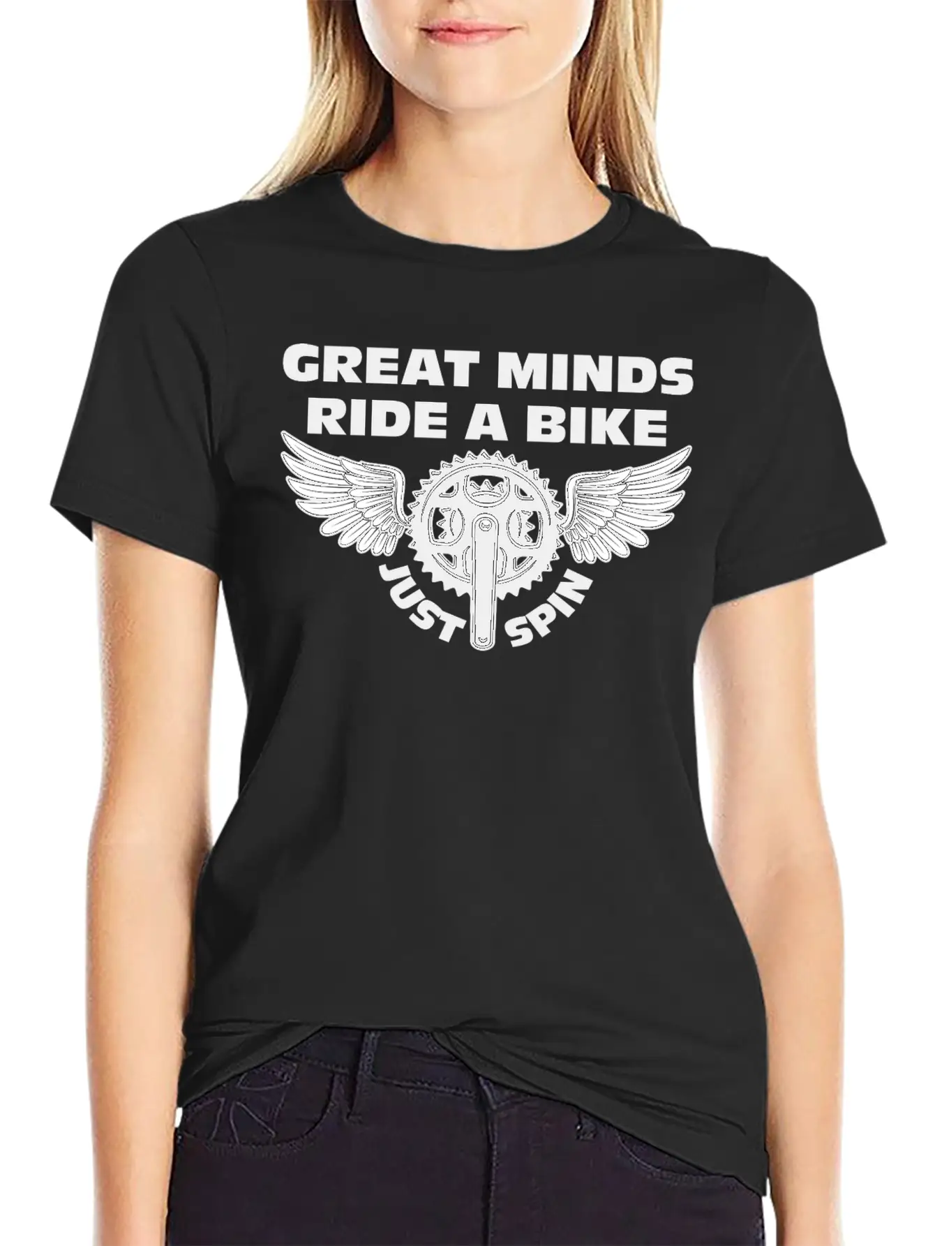Great Minds Ride A Bike Essential Cotton Tee For Daily Outfits – Unisex Style