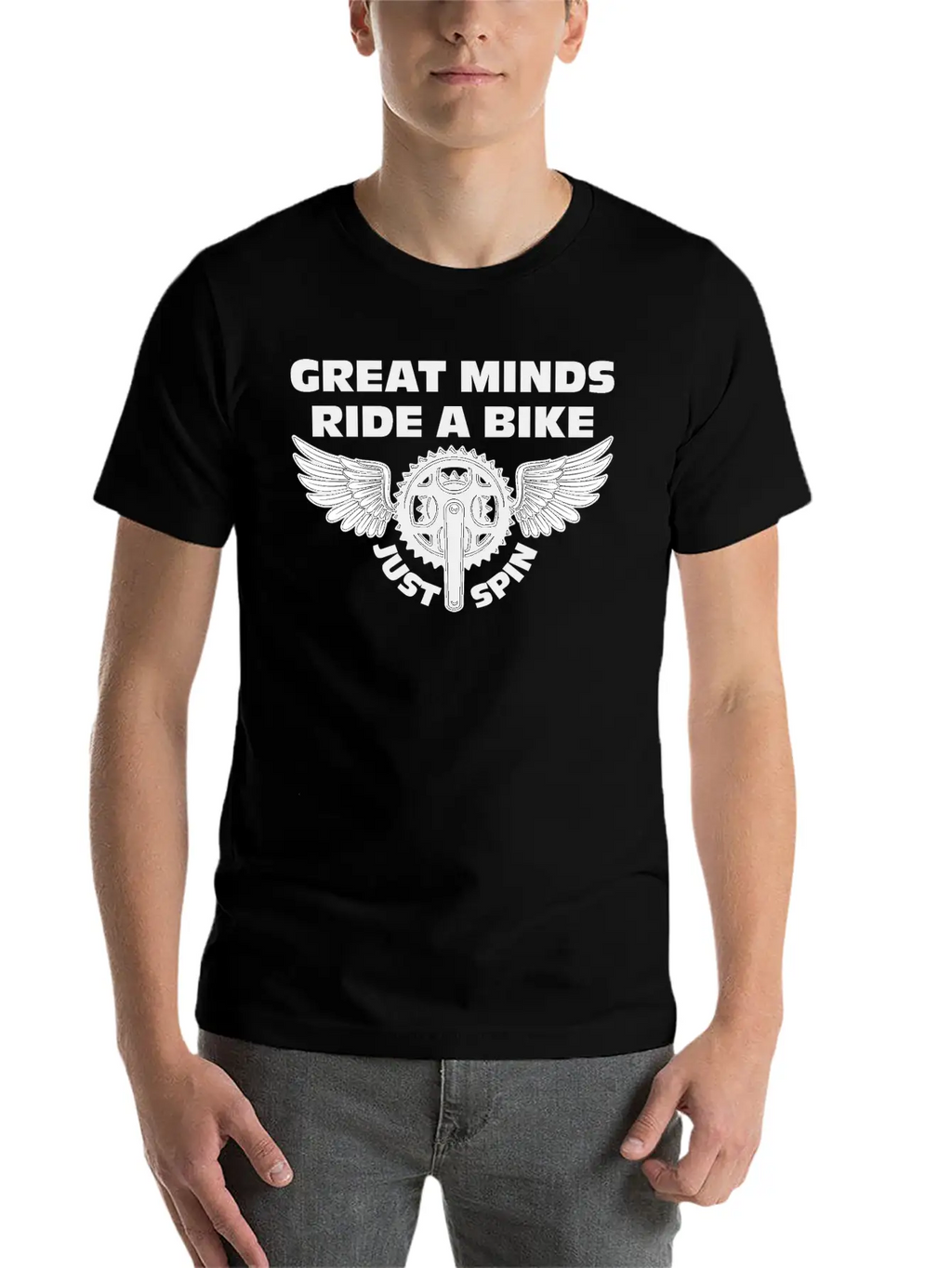 Great Minds Ride A Bike Essential Cotton Tee For Daily Outfits – Unisex Style