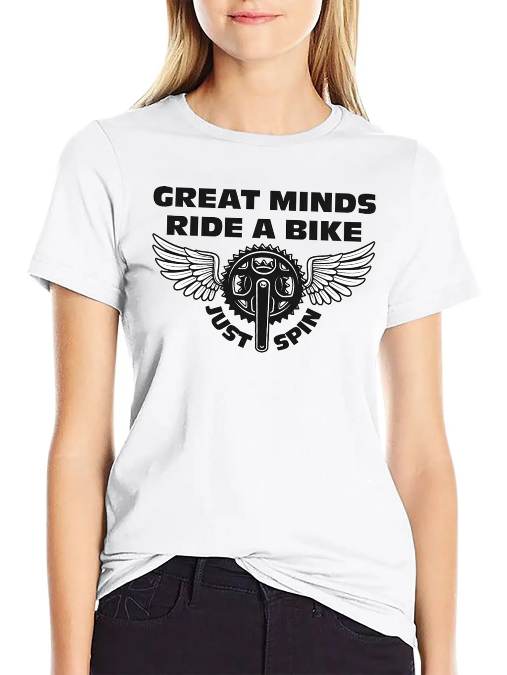 Great Minds Ride A Bike Essential Cotton Tee For Daily Outfits – Unisex Style