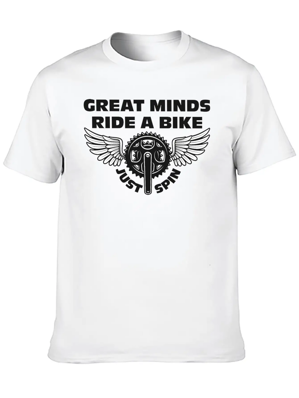 Great Minds Ride A Bike Essential Cotton Tee For Daily Outfits – Unisex Style