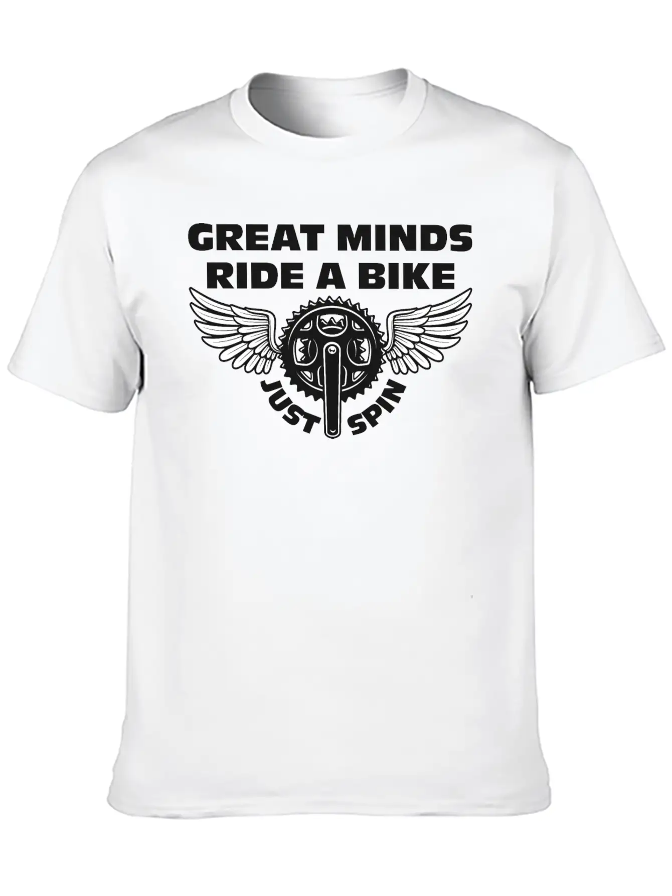 Great Minds Ride A Bike Essential Cotton Tee For Daily Outfits – Unisex Style