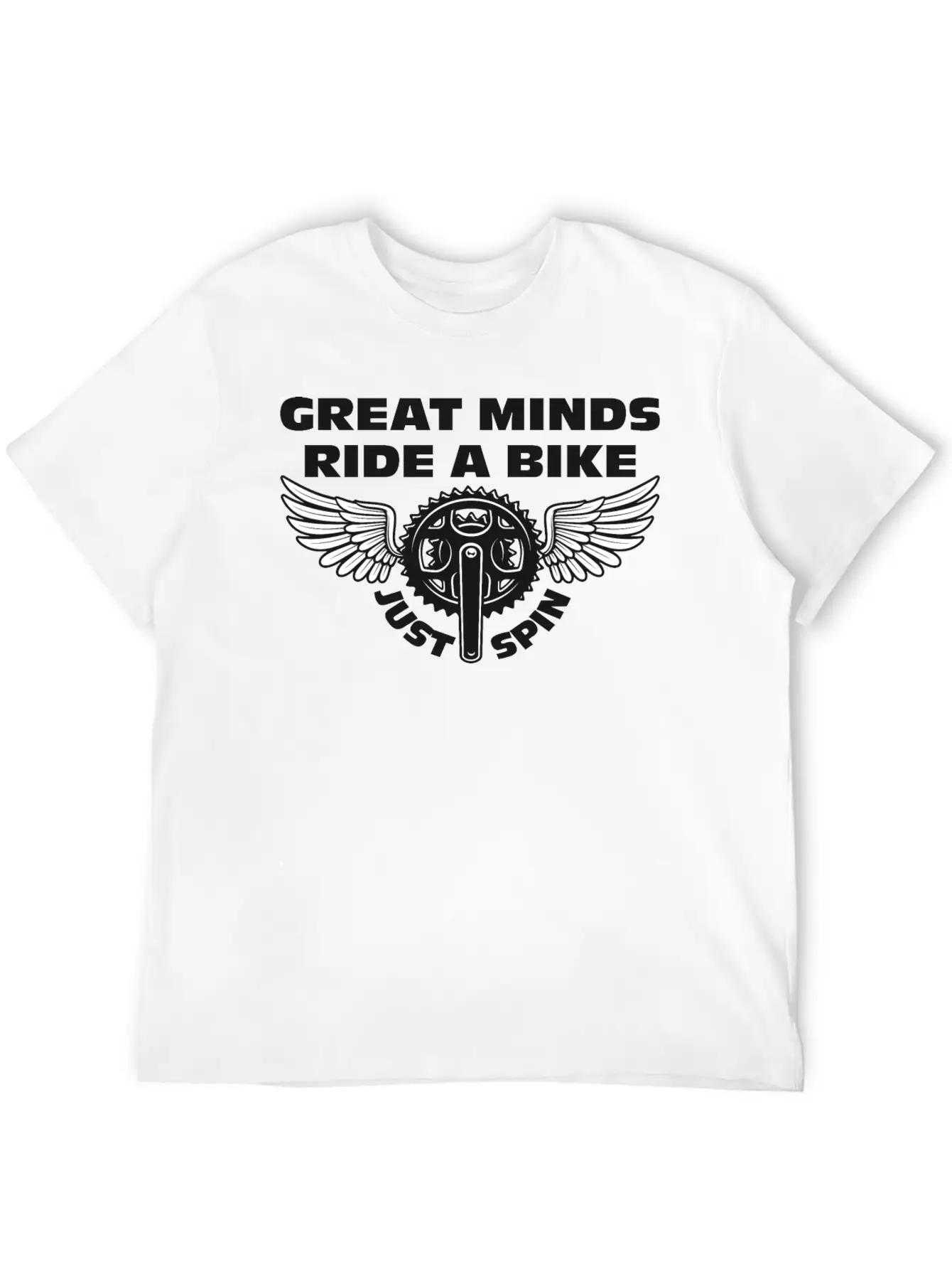 Great Minds Ride A Bike Essential Cotton Tee For Daily Outfits – Unisex Style