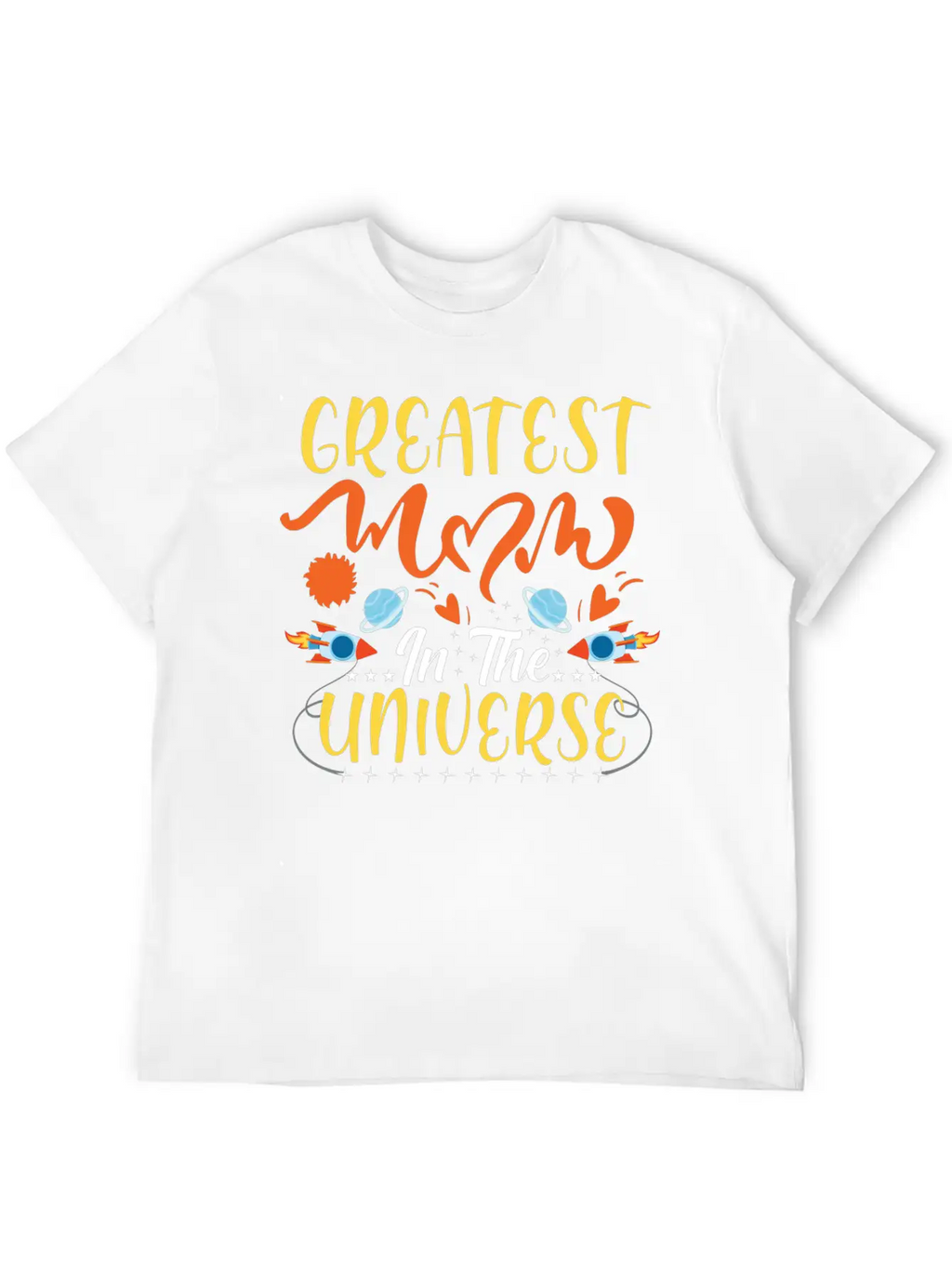 Greatest Mom In The Universe Unisex Short Sleeve Soft Cotton T-Shirt – Casual Everyday Wear