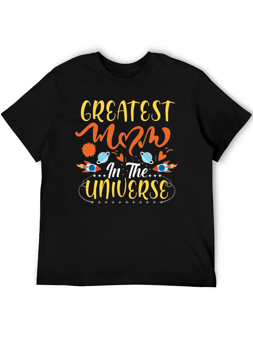 Greatest Mom In The Universe Unisex Short Sleeve Soft Cotton T-Shirt – Casual Everyday Wear