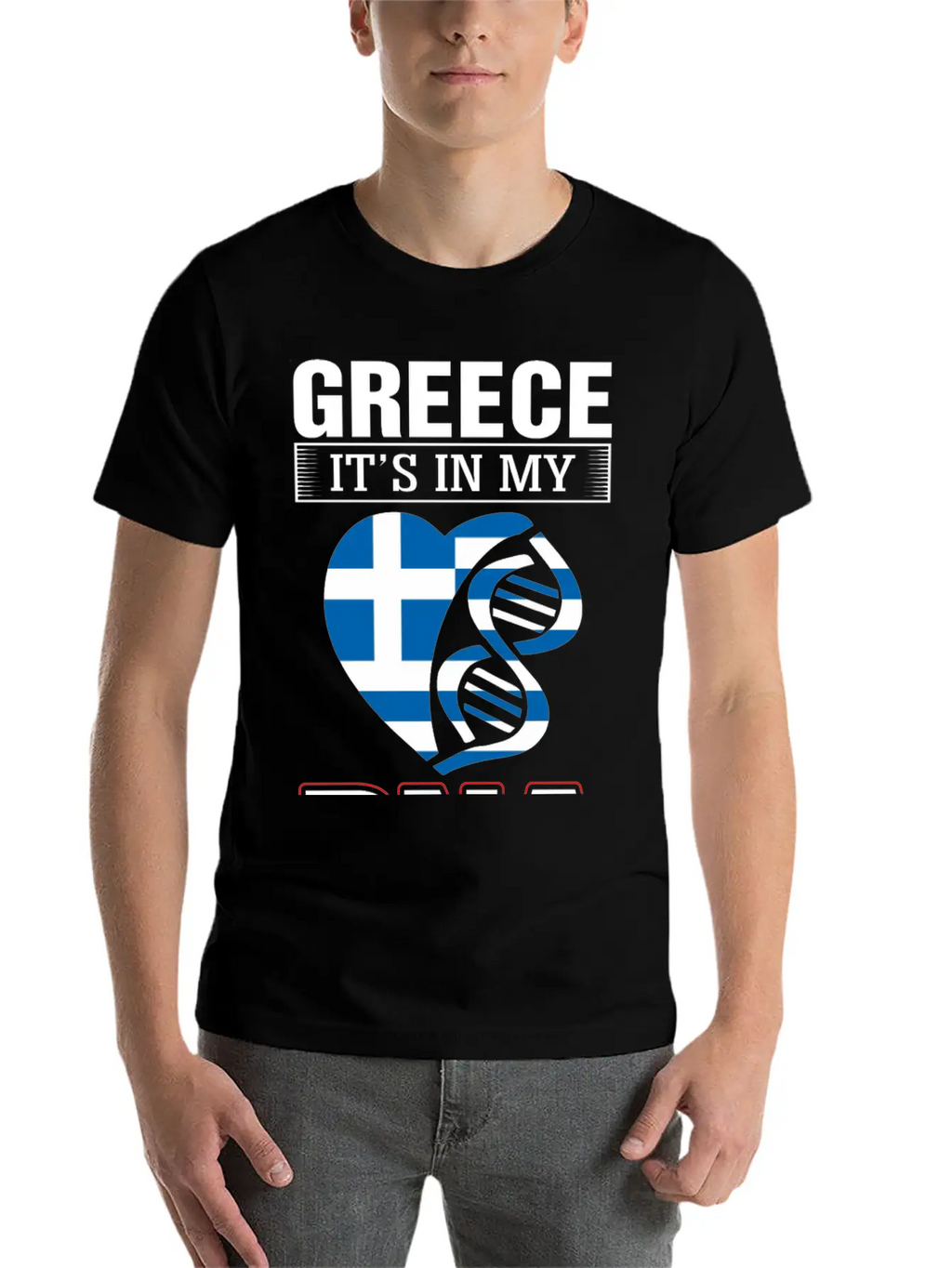 Greece DNA Tshirt Essential Cotton Tee For Daily Outfits – Unisex Style