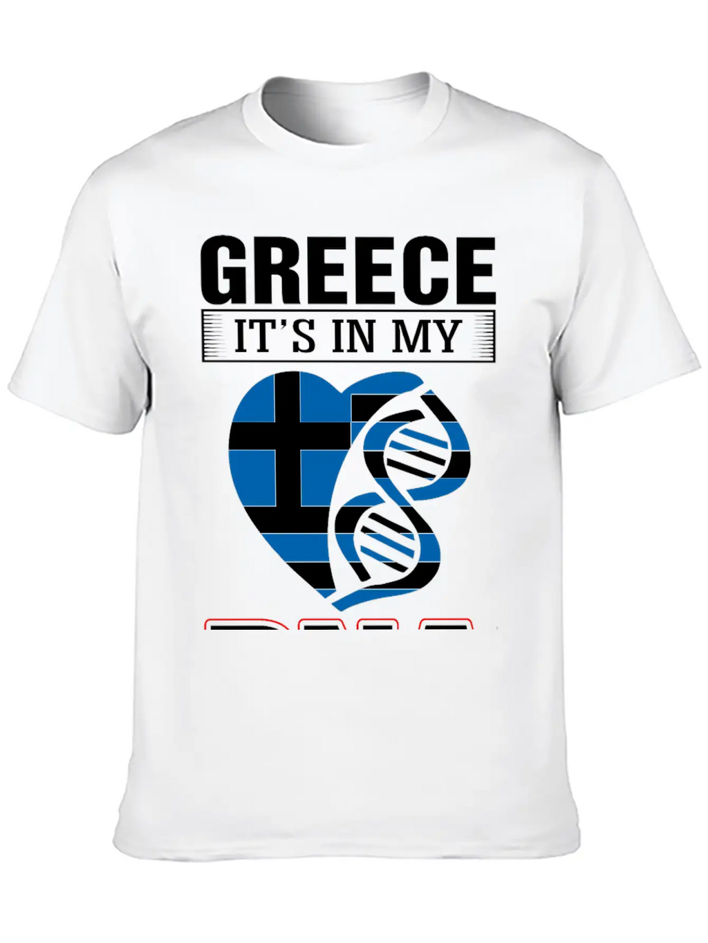 Greece DNA Tshirt Essential Cotton Tee For Daily Outfits – Unisex Style