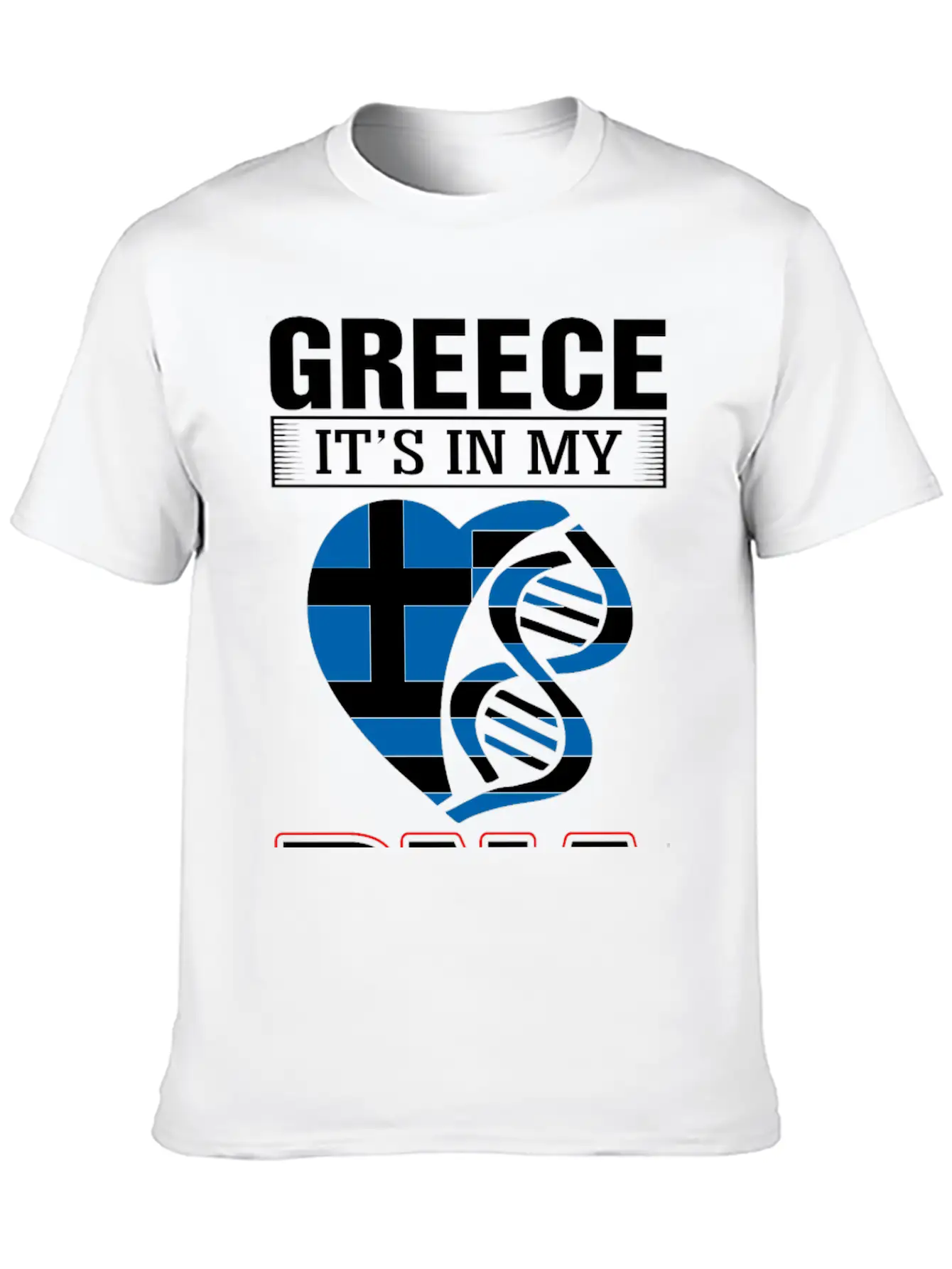Greece DNA Tshirt Essential Cotton Tee For Daily Outfits – Unisex Style