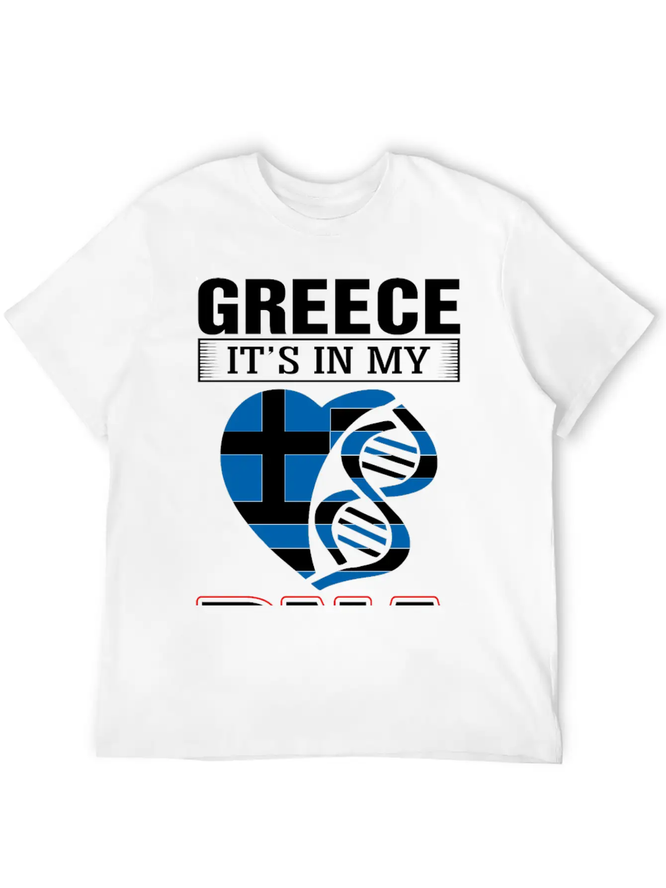 Greece DNA Tshirt Essential Cotton Tee For Daily Outfits – Unisex Style