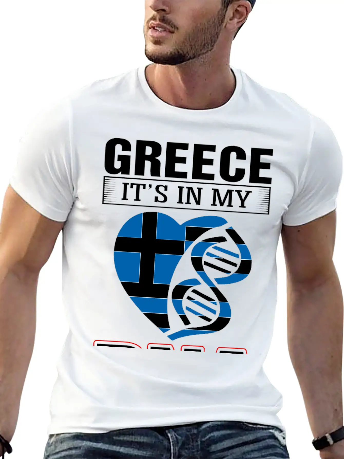 Greece DNA Tshirt Essential Cotton Tee For Daily Outfits – Unisex Style