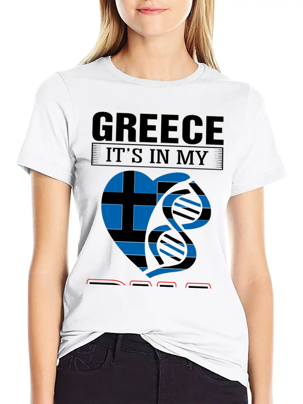 Greece DNA Tshirt Essential Cotton Tee For Daily Outfits – Unisex Style