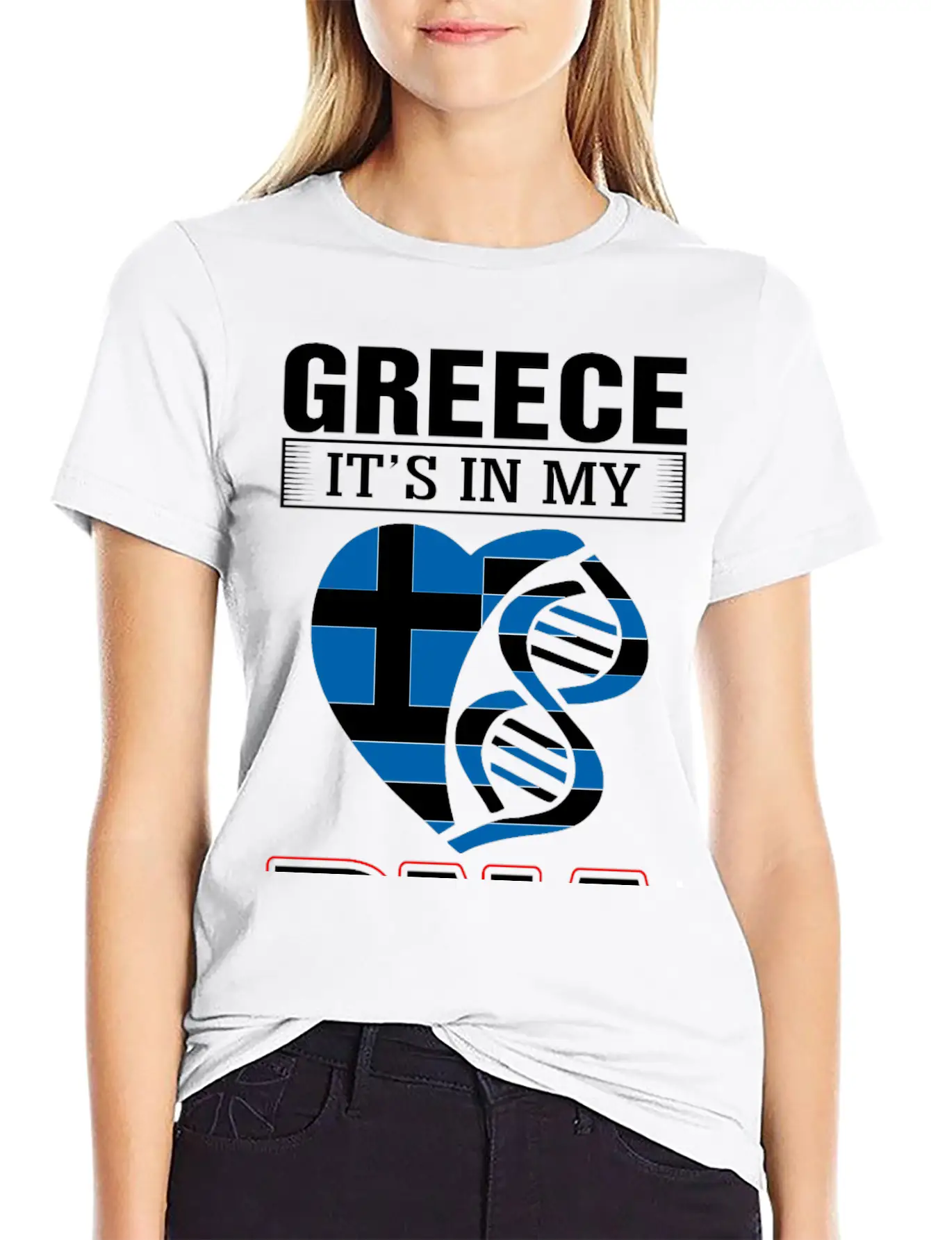 Greece DNA Tshirt Essential Cotton Tee For Daily Outfits – Unisex Style