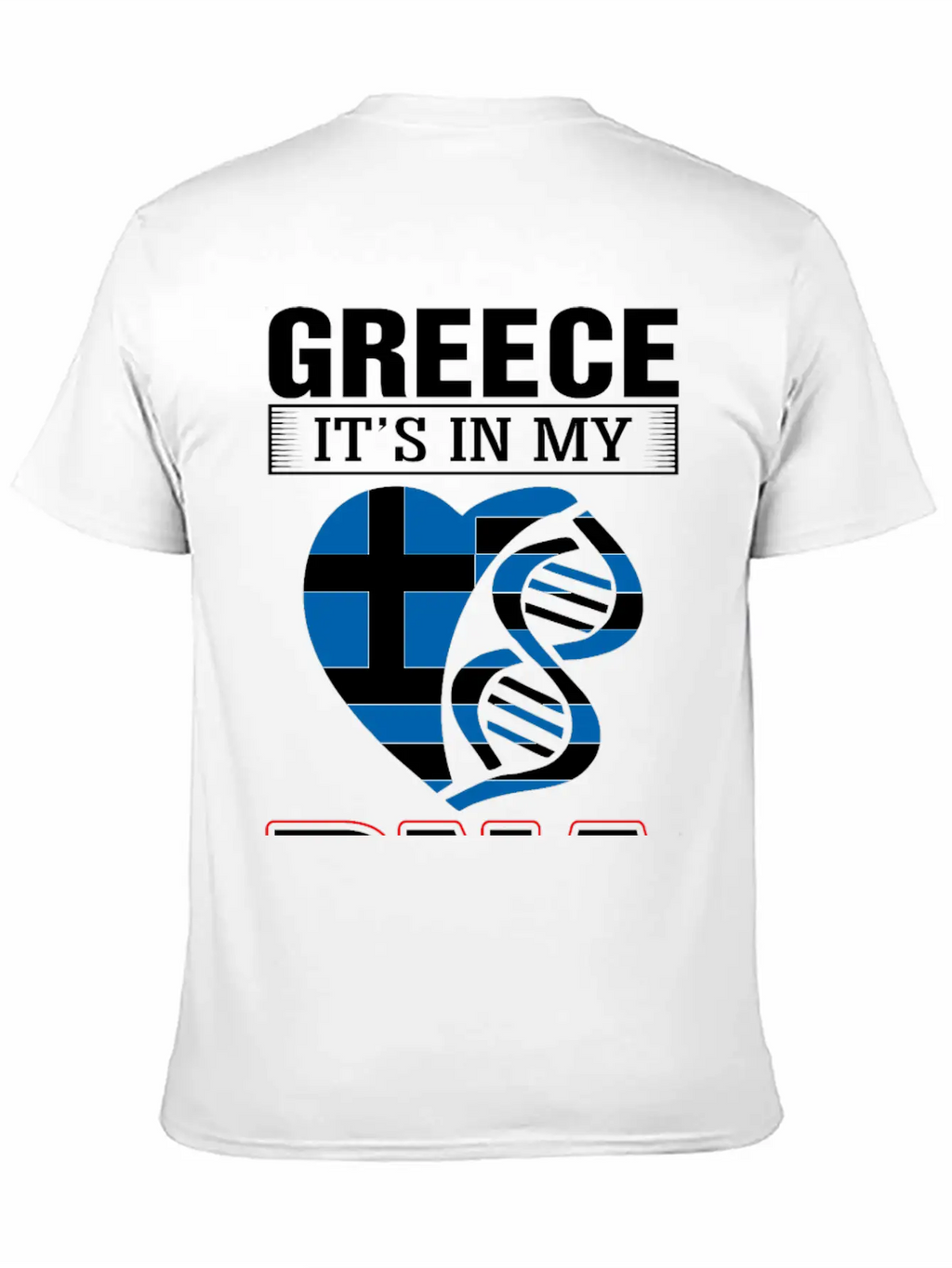 Greece DNA Tshirt Essential Cotton Tee For Daily Outfits – Unisex Style