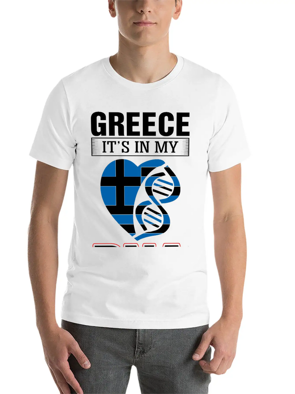 Greece DNA Tshirt Essential Cotton Tee For Daily Outfits – Unisex Style