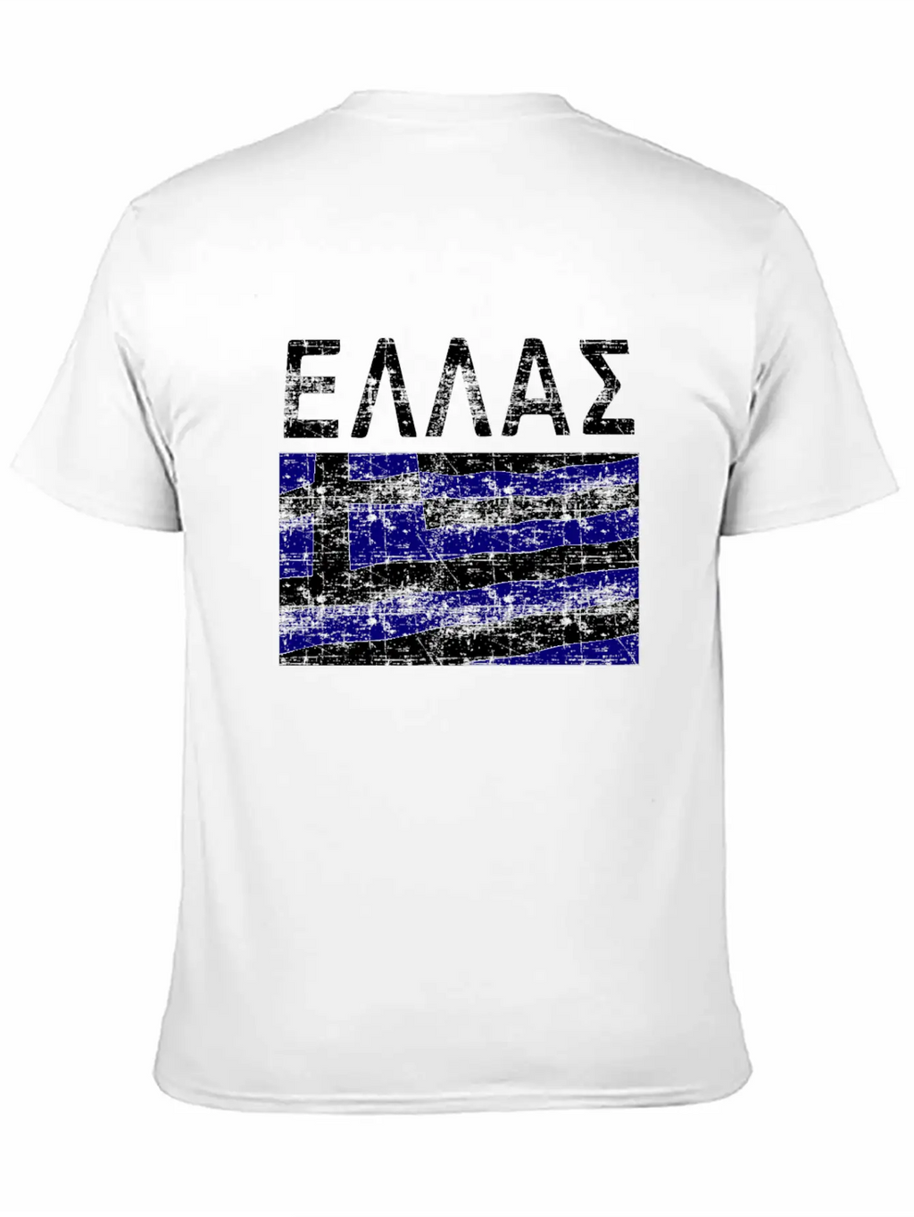 Greek Flag Ellas Casual Graphic T-Shirt – Simple And Comfortable Daily Wear