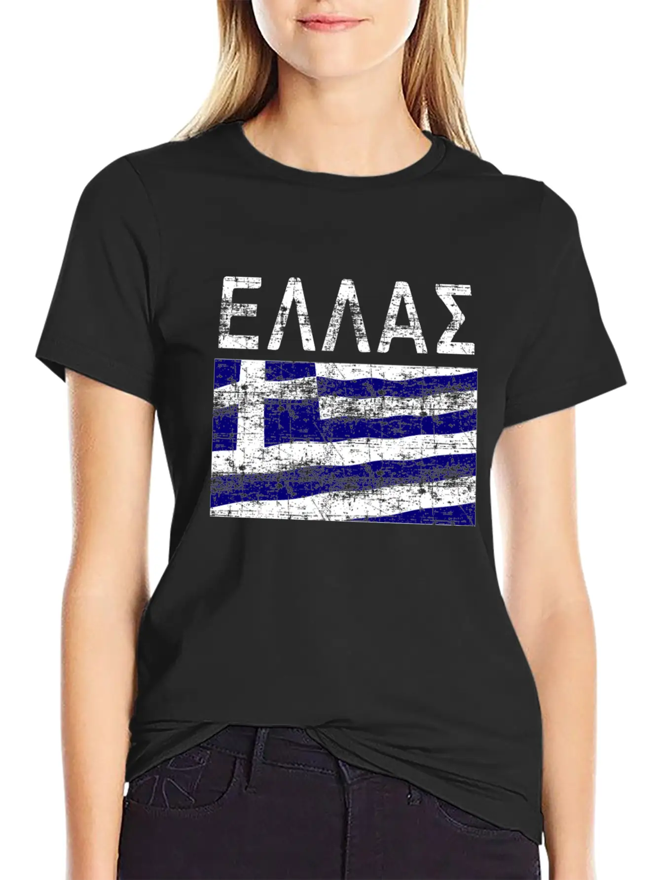 Greek Flag Ellas Casual Graphic T-Shirt – Simple And Comfortable Daily Wear