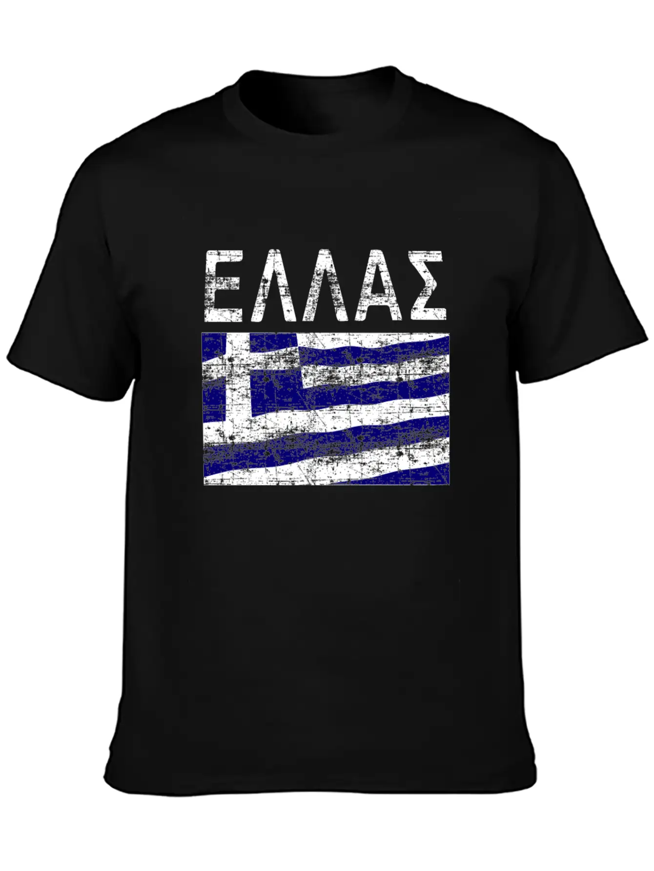 Greek Flag Ellas Casual Graphic T-Shirt – Simple And Comfortable Daily Wear