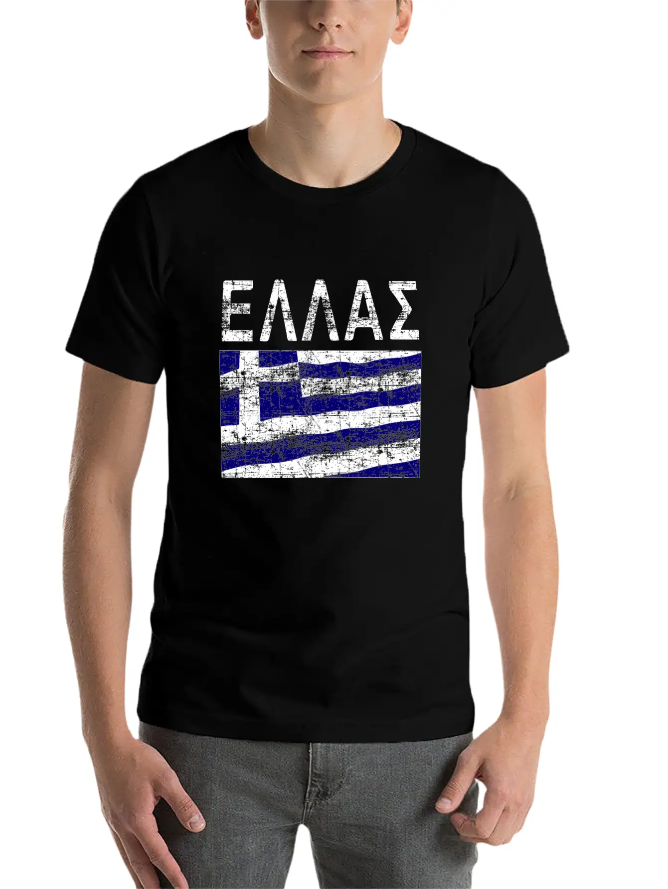 Greek Flag Ellas Casual Graphic T-Shirt – Simple And Comfortable Daily Wear