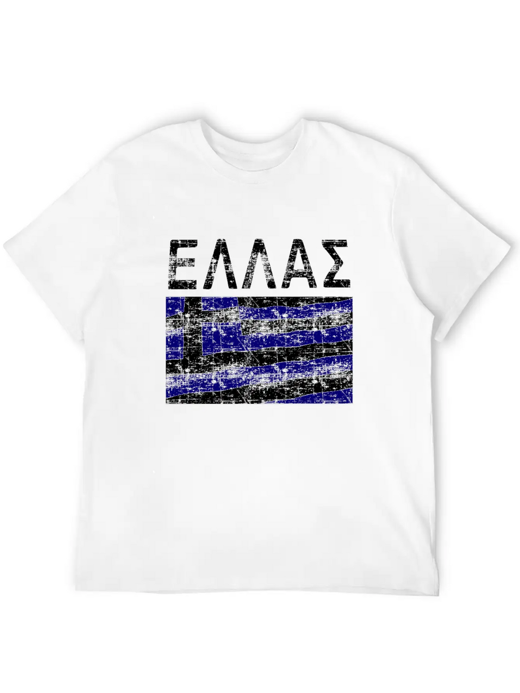 Greek Flag Ellas Casual Graphic T-Shirt – Simple And Comfortable Daily Wear