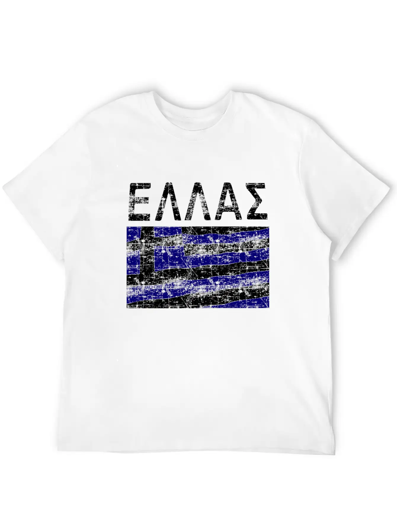 Greek Flag Ellas Casual Graphic T-Shirt – Simple And Comfortable Daily Wear