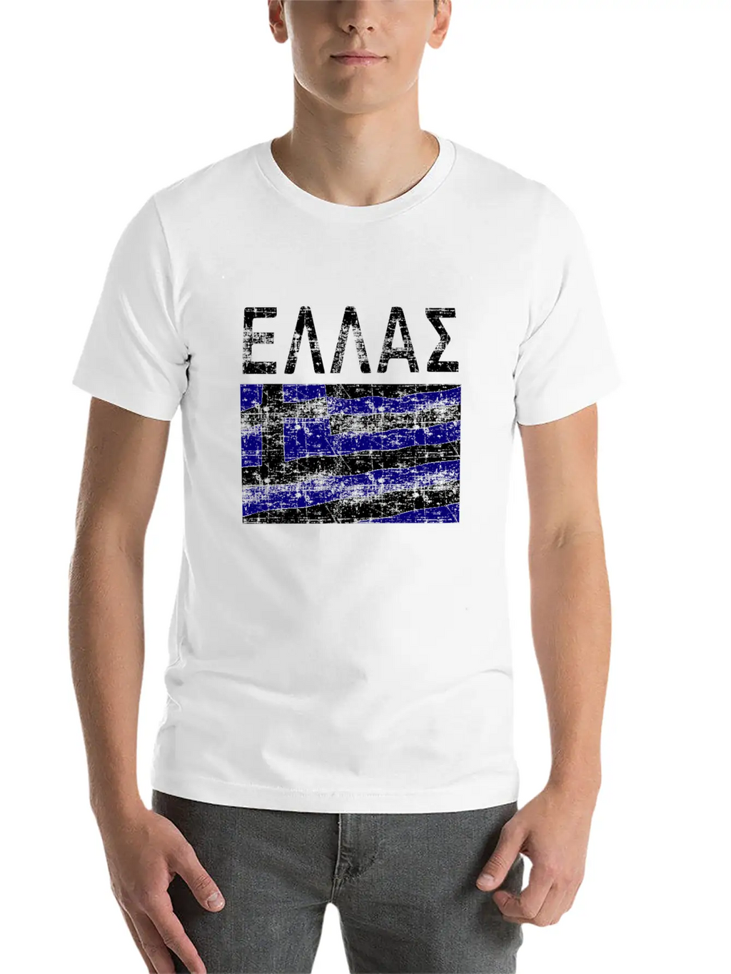 Greek Flag Ellas Casual Graphic T-Shirt – Simple And Comfortable Daily Wear