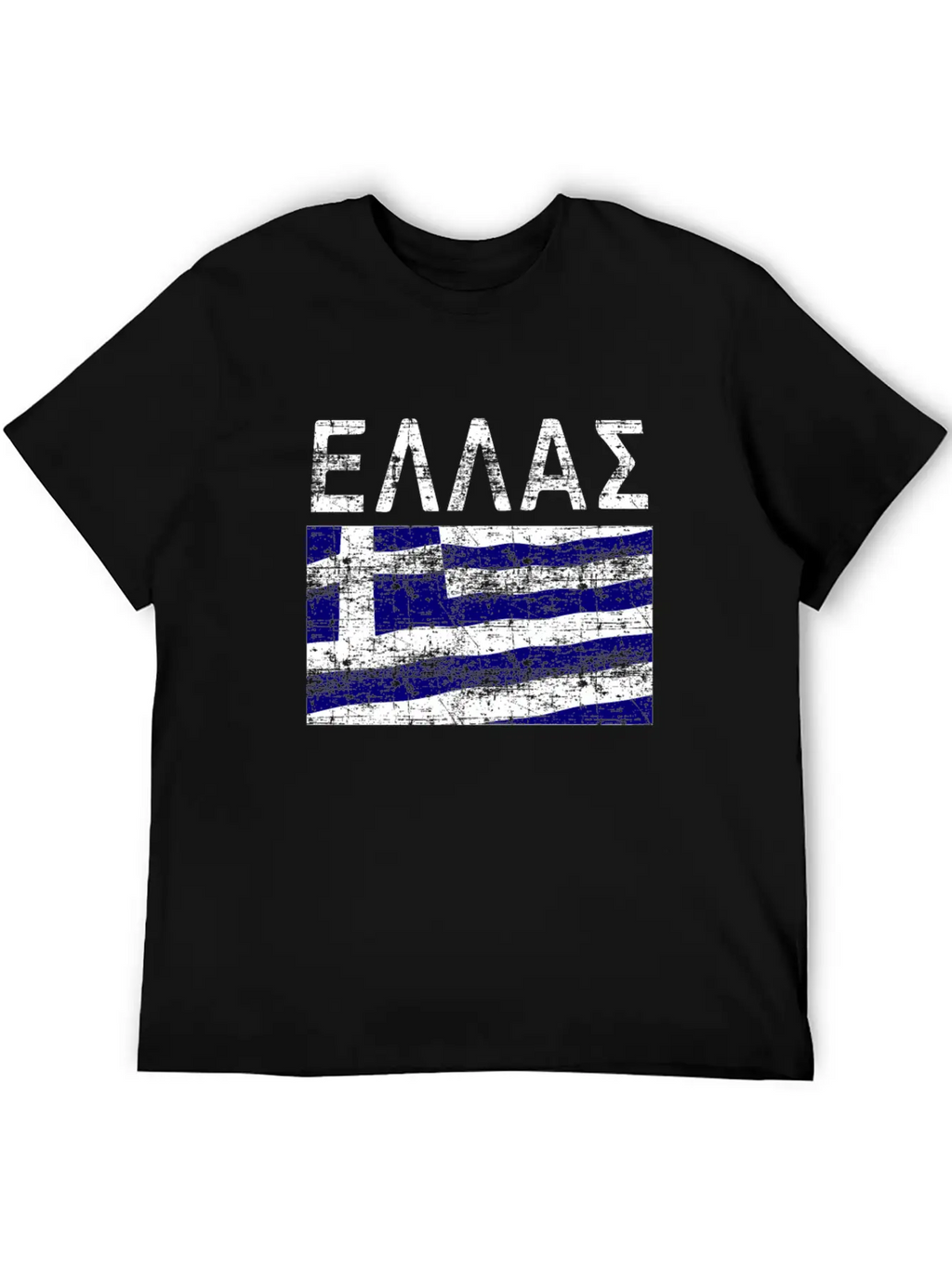 Greek Flag Ellas Casual Graphic T-Shirt – Simple And Comfortable Daily Wear
