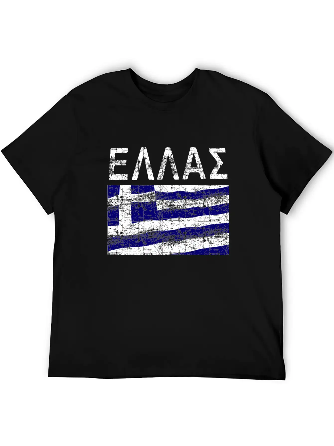 Greek Flag Ellas Casual Graphic T-Shirt – Simple And Comfortable Daily Wear