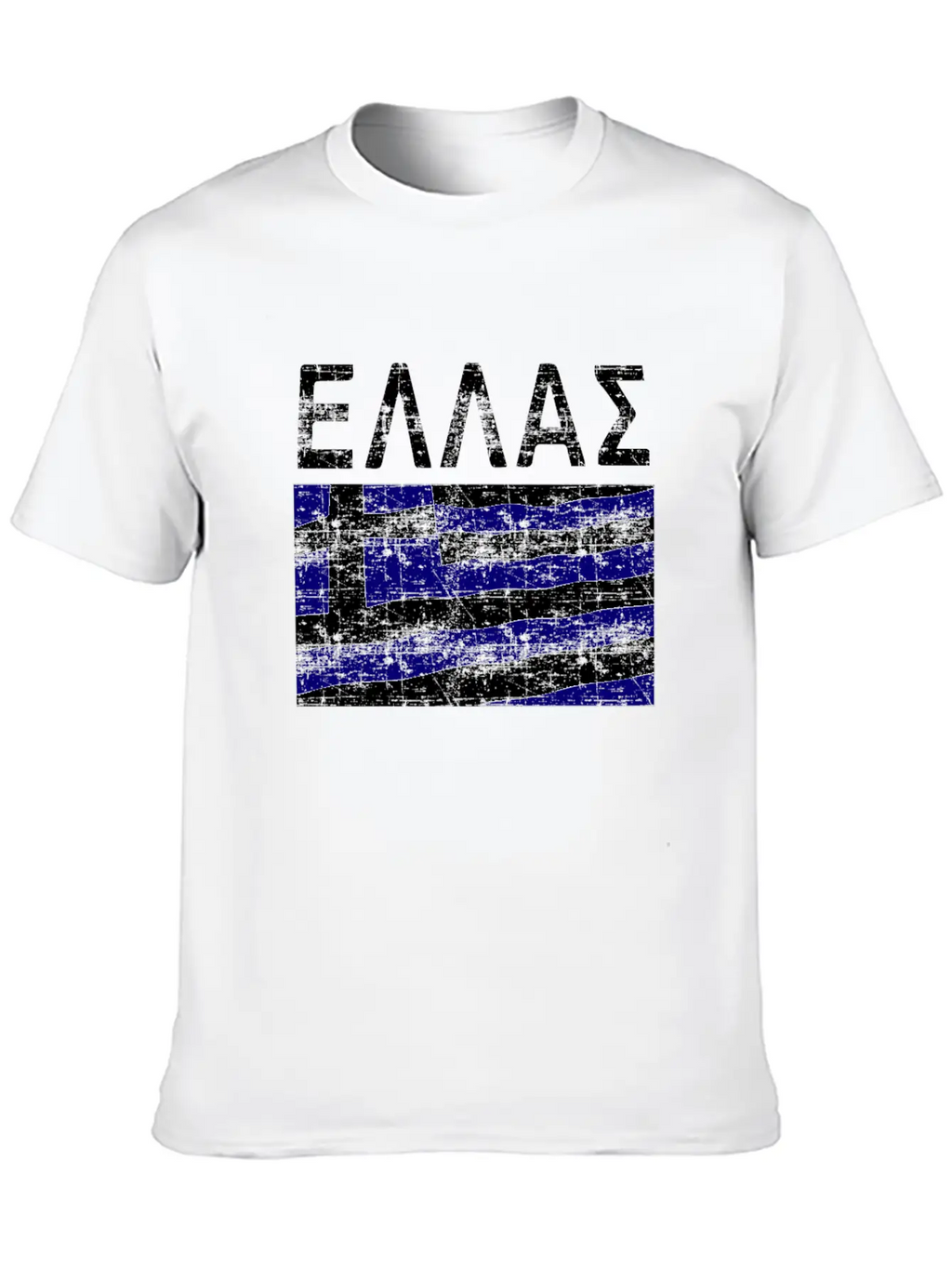 Greek Flag Ellas Casual Graphic T-Shirt – Simple And Comfortable Daily Wear