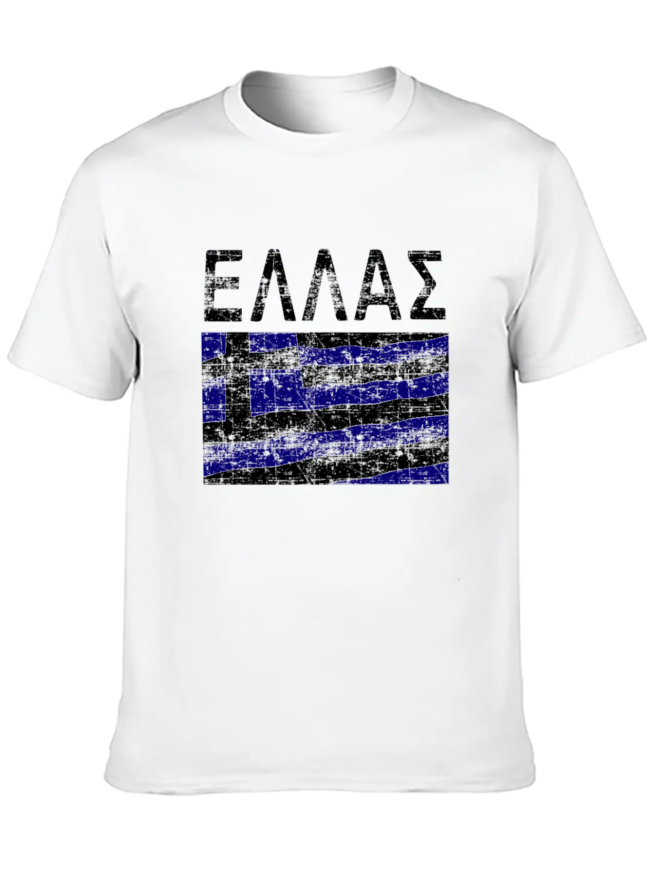 Greek Flag Ellas Casual Graphic T-Shirt – Simple And Comfortable Daily Wear