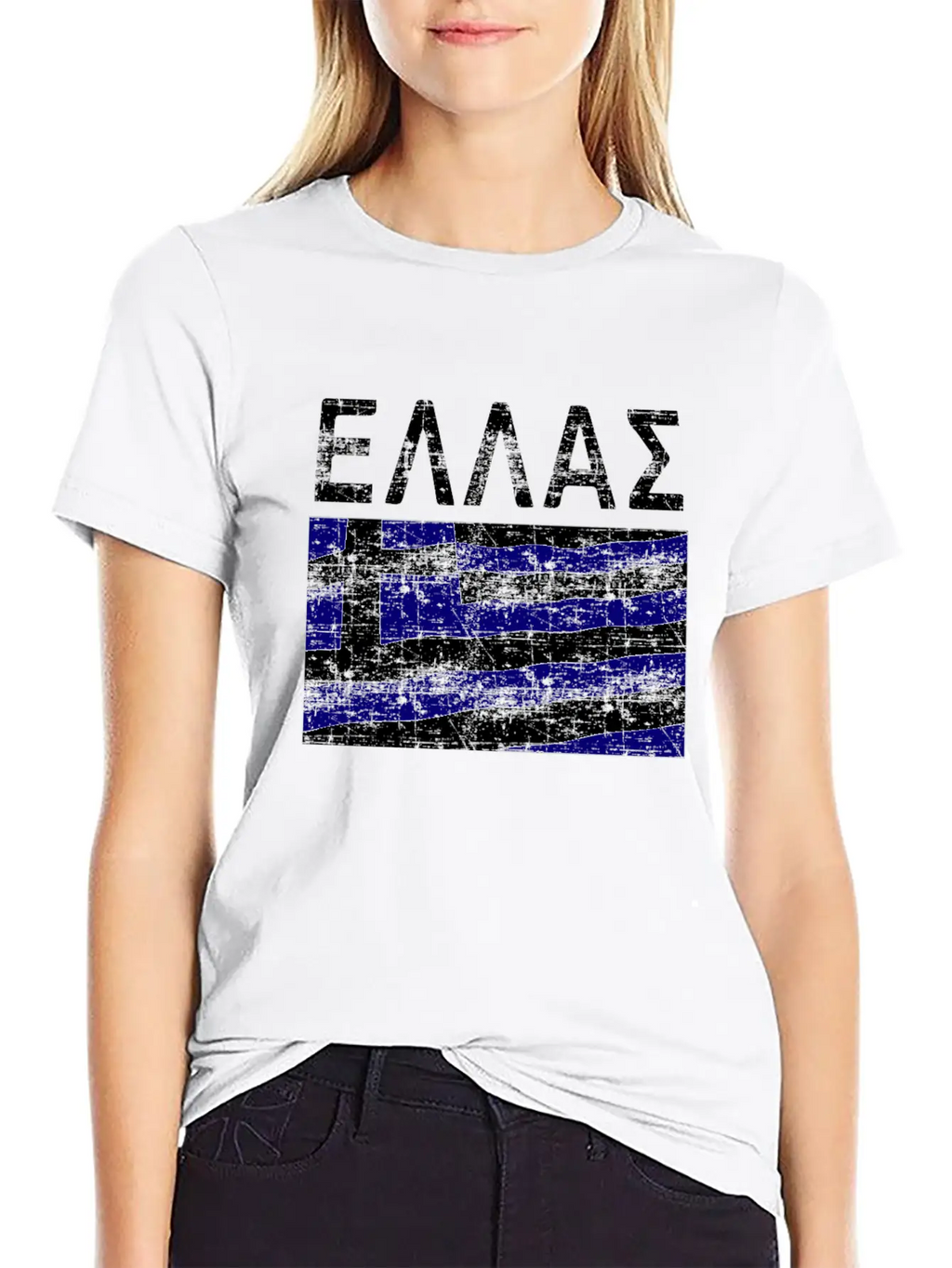 Greek Flag Ellas Casual Graphic T-Shirt – Simple And Comfortable Daily Wear