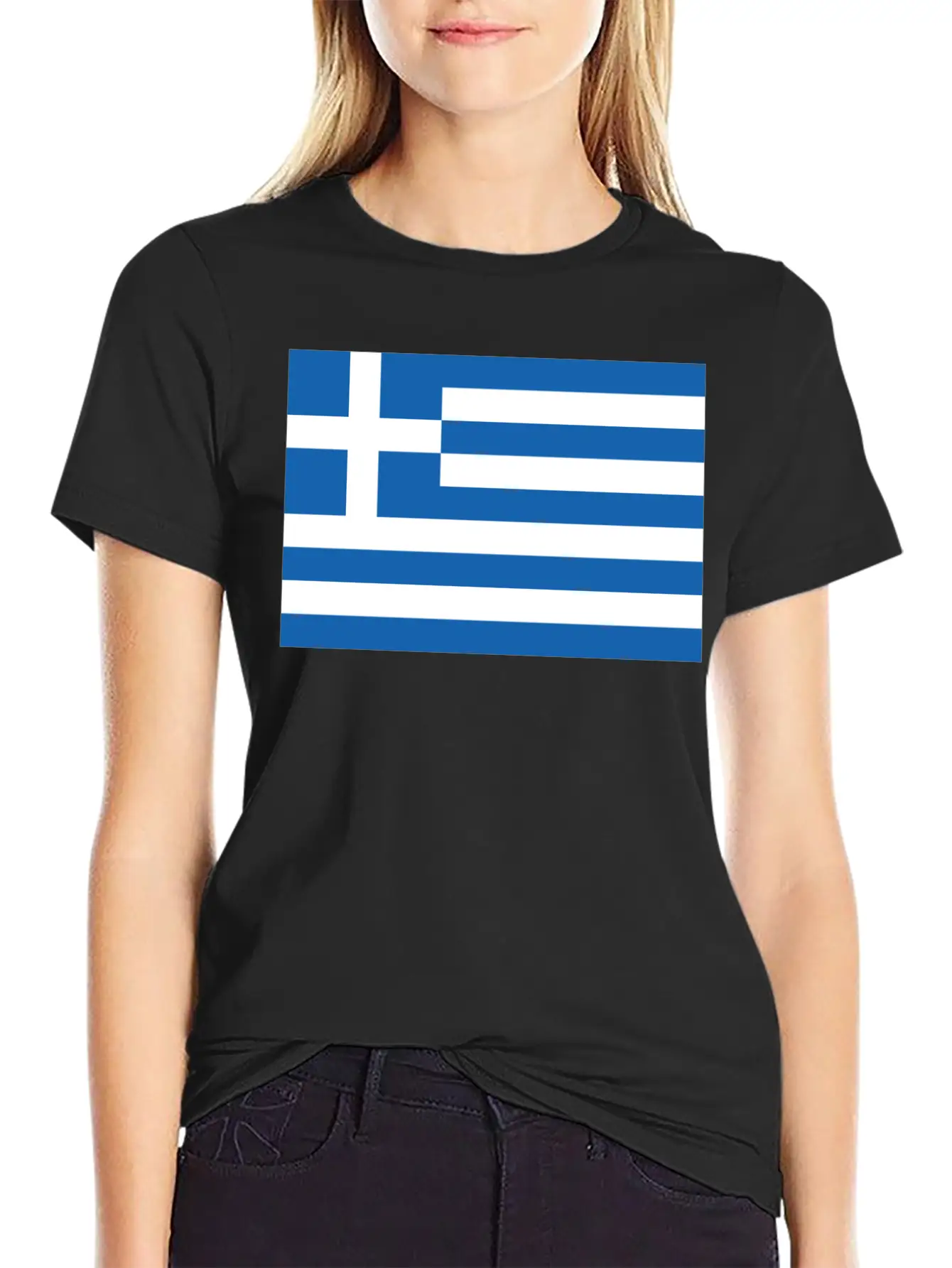 Greek Flag Essential Cotton Tee For Daily Outfits – Unisex Style