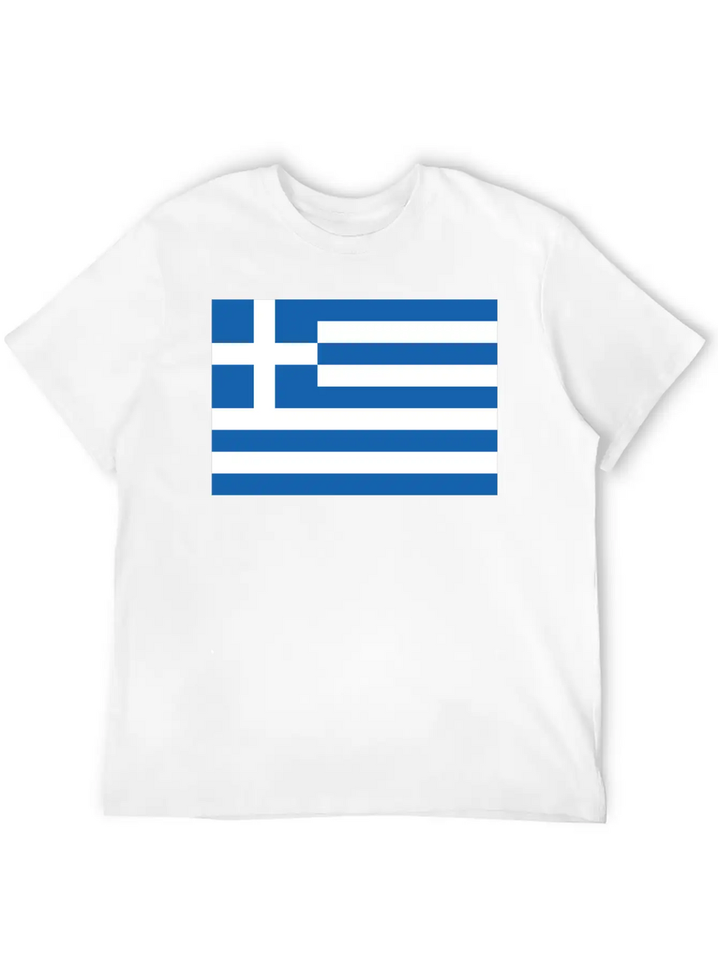Greek Flag Essential Cotton Tee For Daily Outfits – Unisex Style
