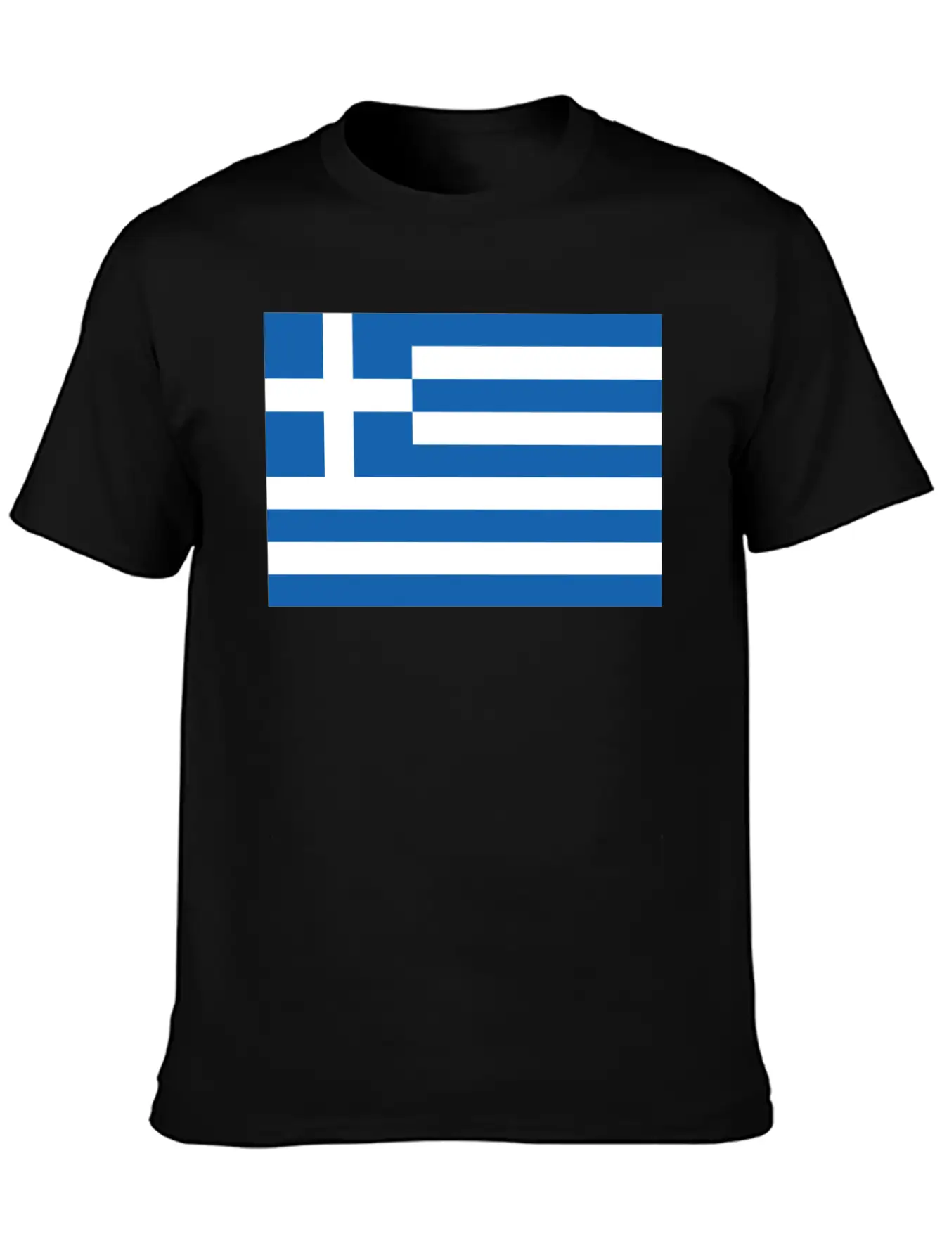Greek Flag Essential Cotton Tee For Daily Outfits – Unisex Style
