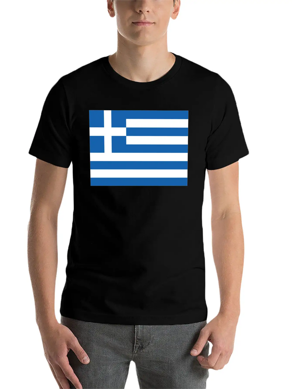 Greek Flag Essential Cotton Tee For Daily Outfits – Unisex Style