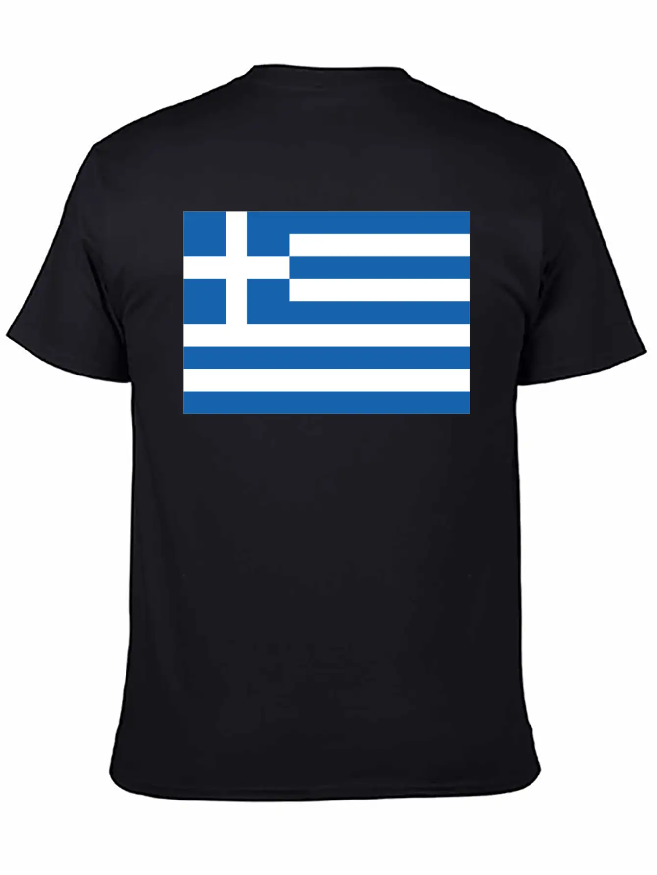 Greek Flag Essential Cotton Tee For Daily Outfits – Unisex Style