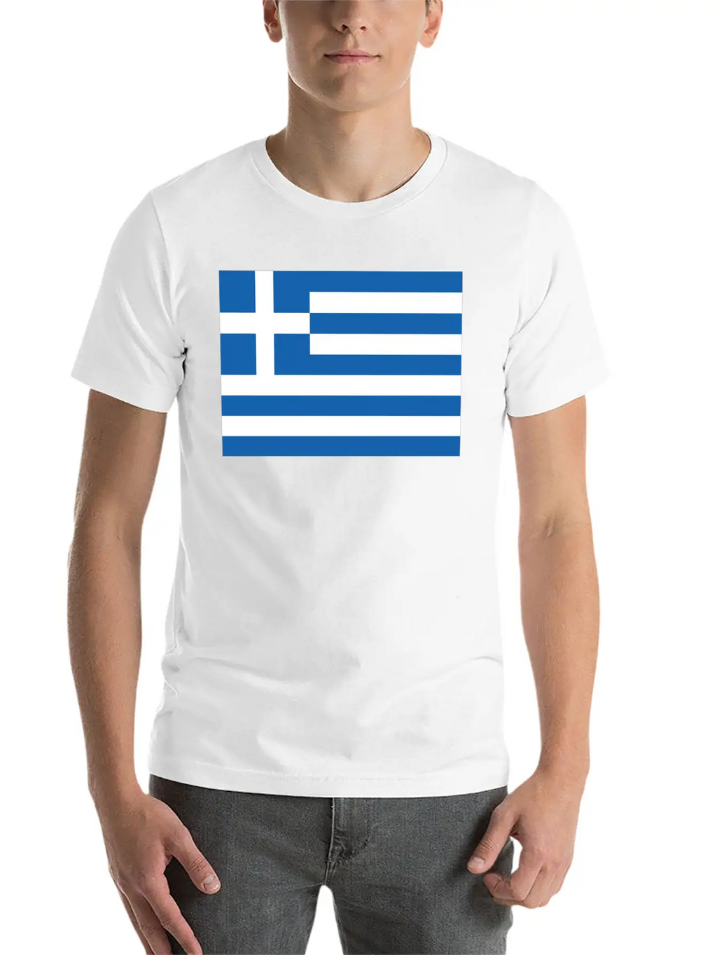 Greek Flag Essential Cotton Tee For Daily Outfits – Unisex Style