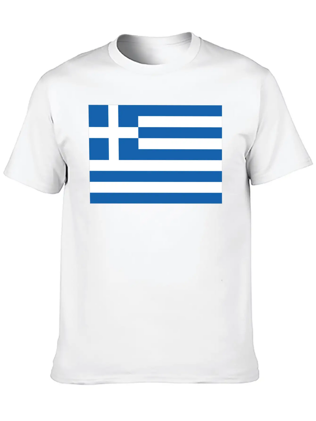 Greek Flag Essential Cotton Tee For Daily Outfits – Unisex Style