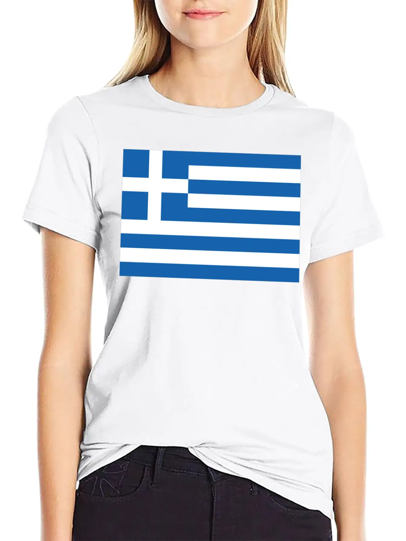 Greek Flag Essential Cotton Tee For Daily Outfits – Unisex Style