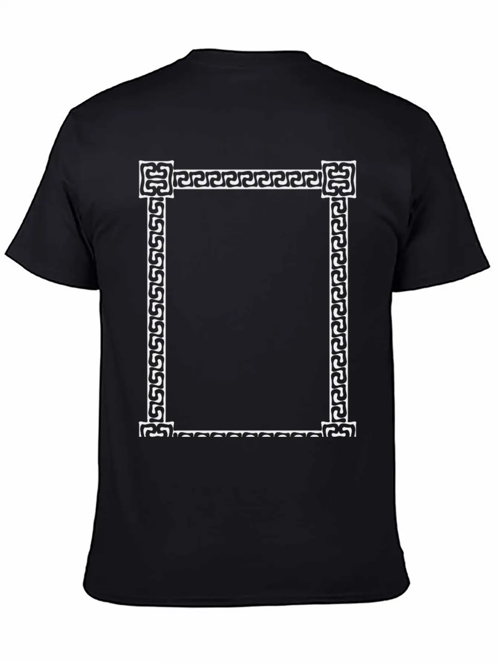 Greek Key Frame 6 Unisex Short Sleeve Soft Cotton T-Shirt – Casual Everyday Wear