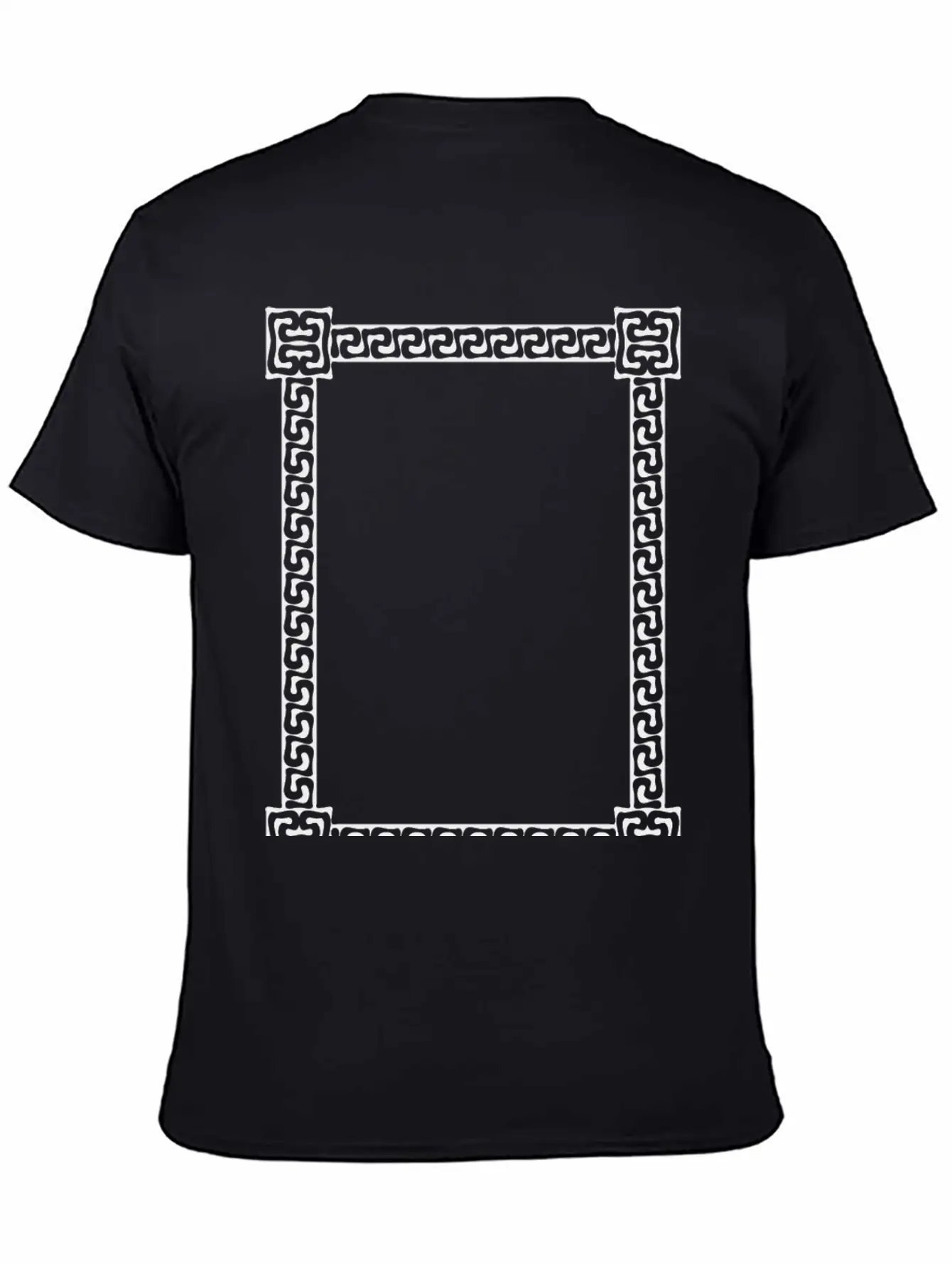 Greek Key Frame 6 Unisex Short Sleeve Soft Cotton T-Shirt – Casual Everyday Wear