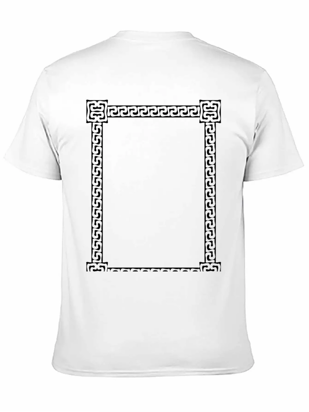 Greek Key Frame 6 Unisex Short Sleeve Soft Cotton T-Shirt – Casual Everyday Wear