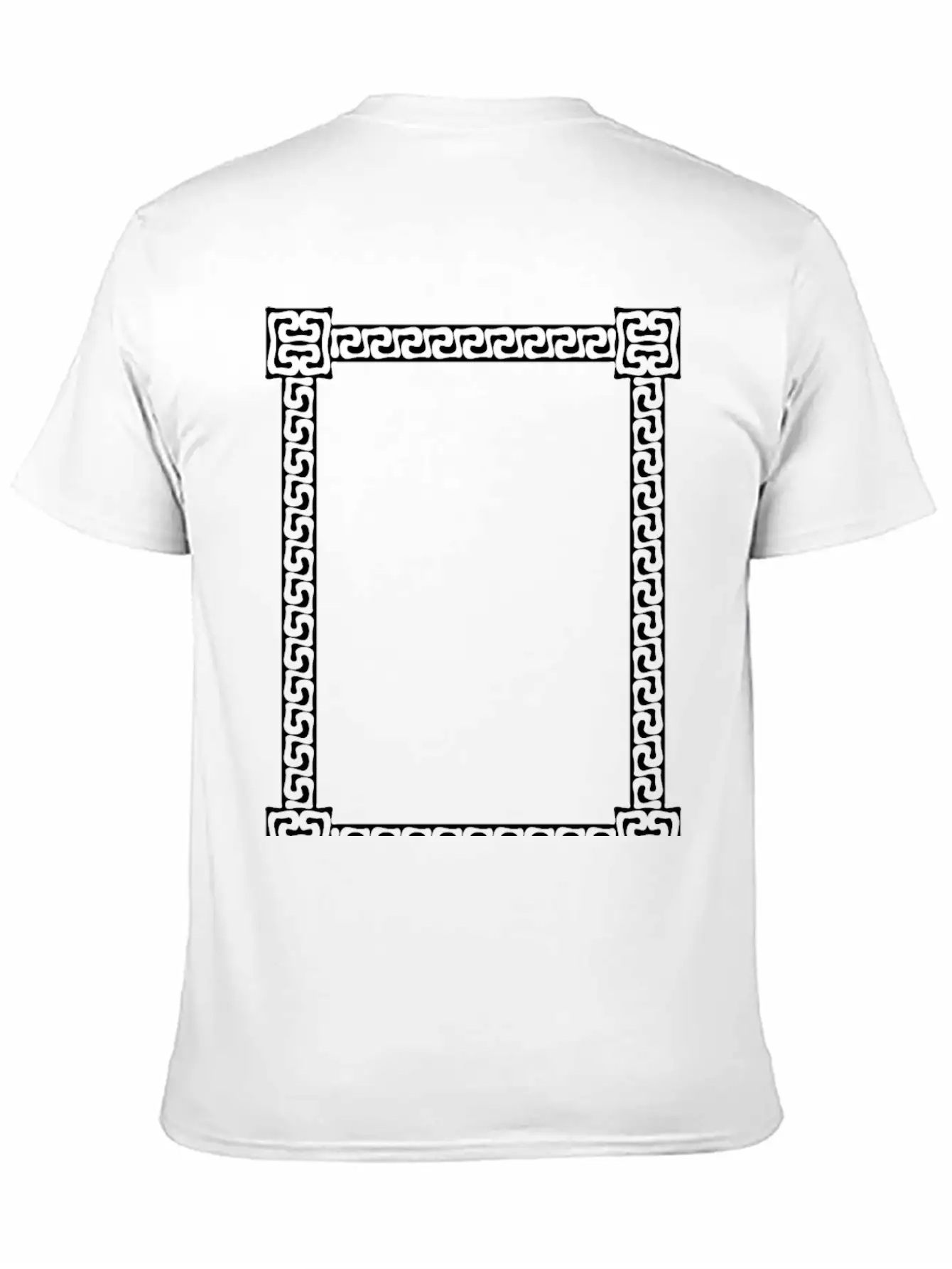 Greek Key Frame 6 Unisex Short Sleeve Soft Cotton T-Shirt – Casual Everyday Wear