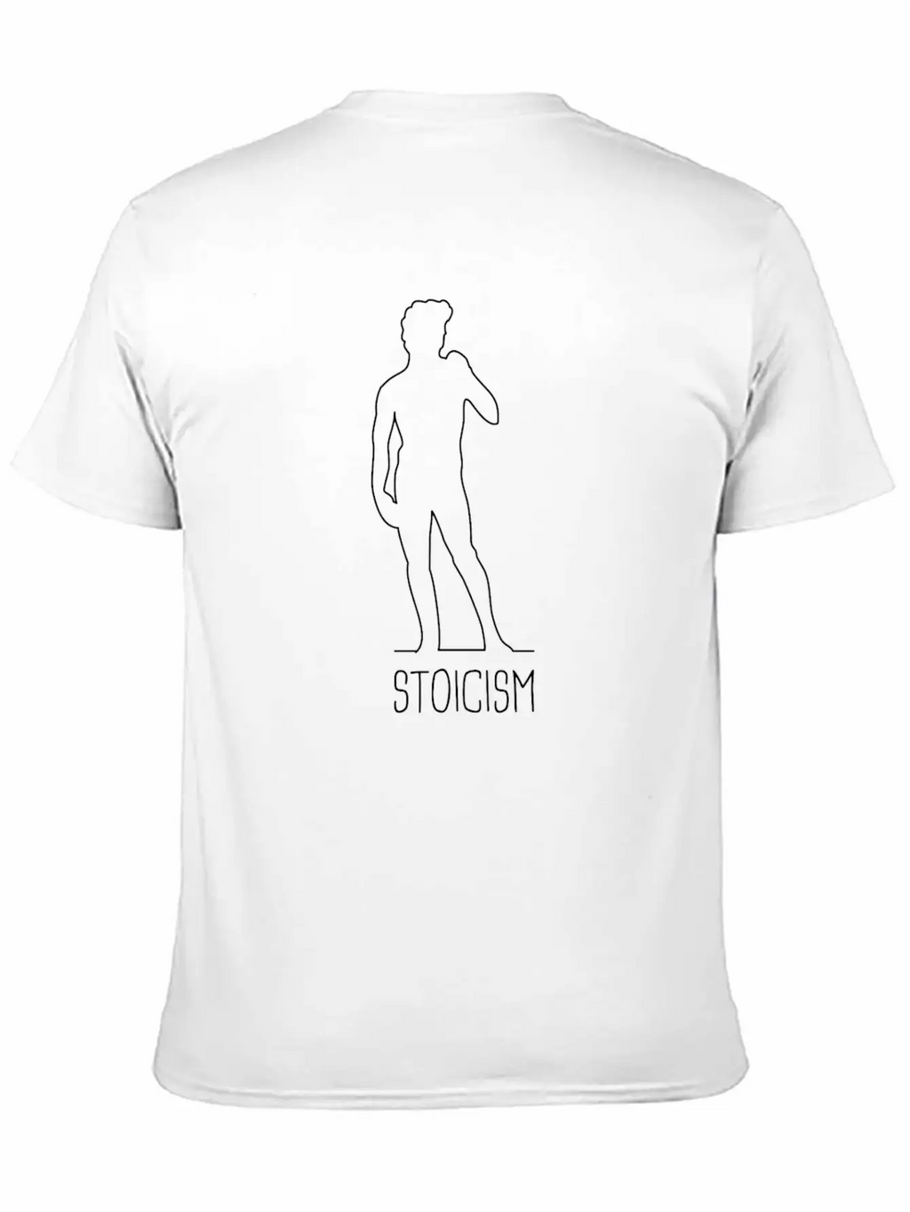 Greek Statue - Stoicism Unisex Short Sleeve Soft Cotton T-Shirt – Casual Everyday Wear