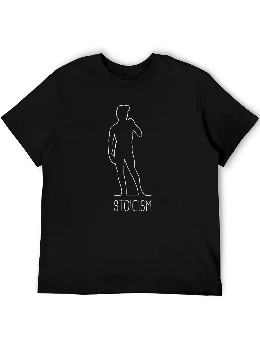 Greek Statue - Stoicism Unisex Short Sleeve Soft Cotton T-Shirt – Casual Everyday Wear