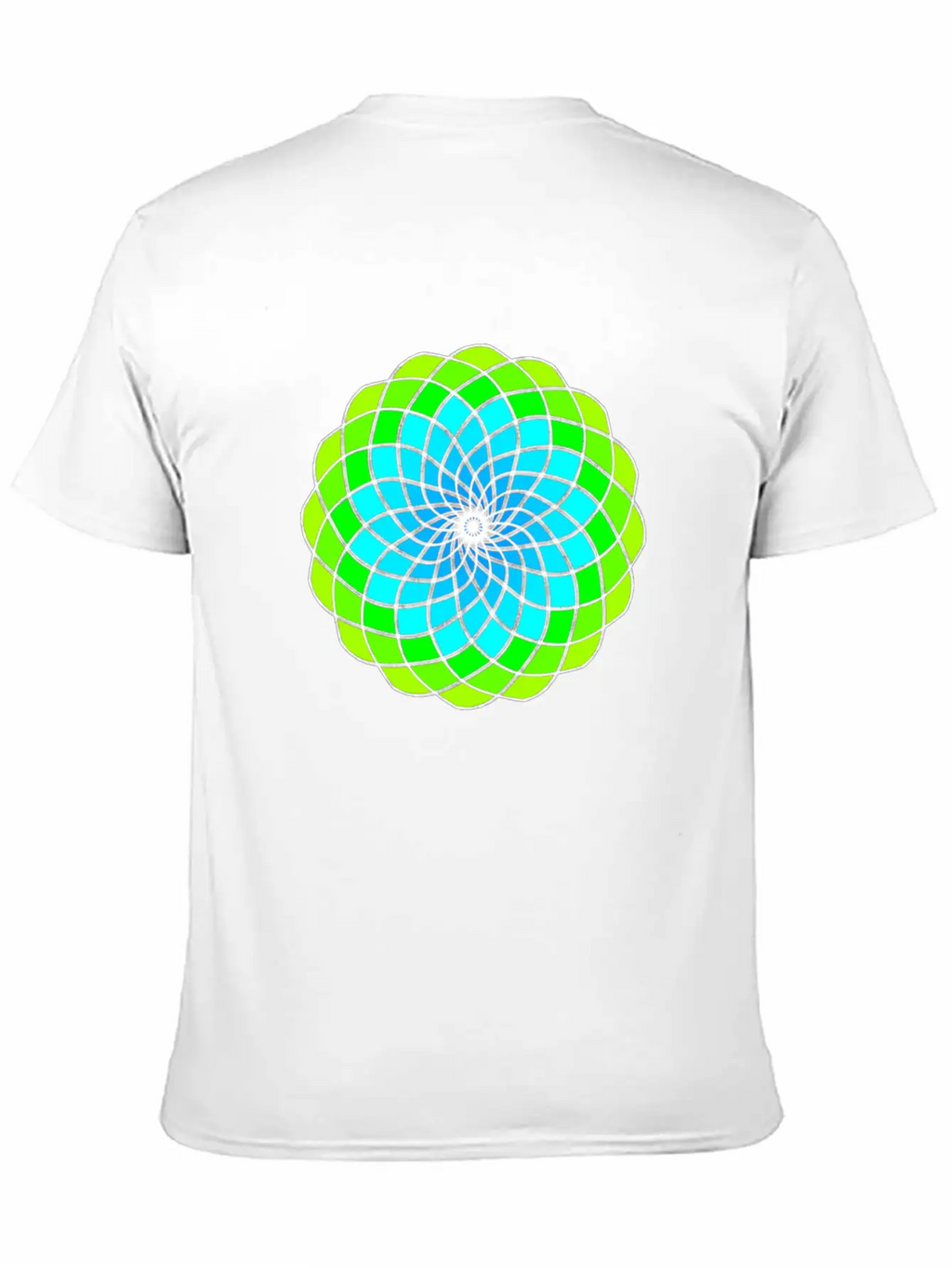Green And Blue Mandala Unisex Casual T-Shirt – Clean Design For Daily Comfort