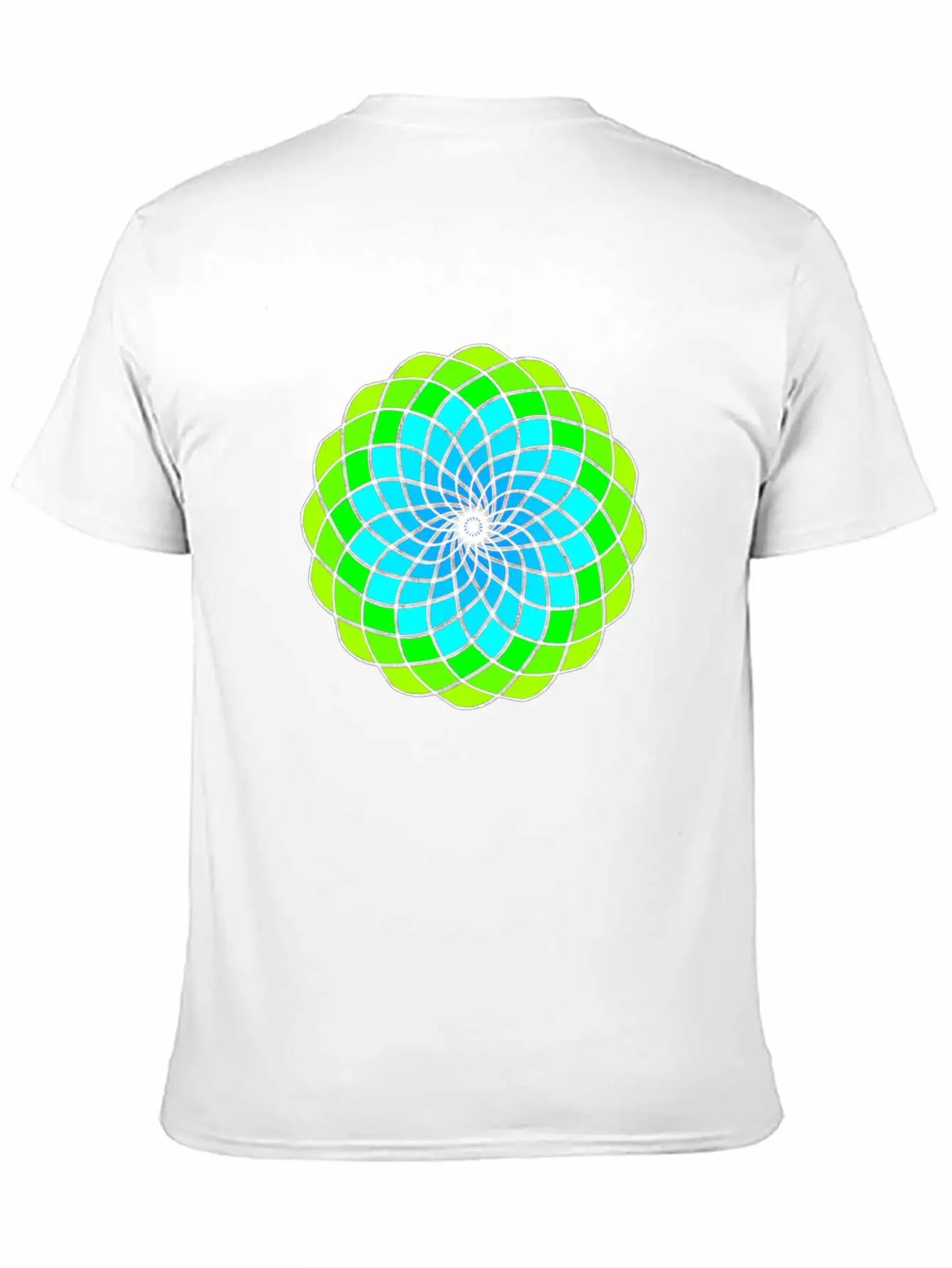 Green And Blue Mandala Unisex Casual T-Shirt – Clean Design For Daily Comfort