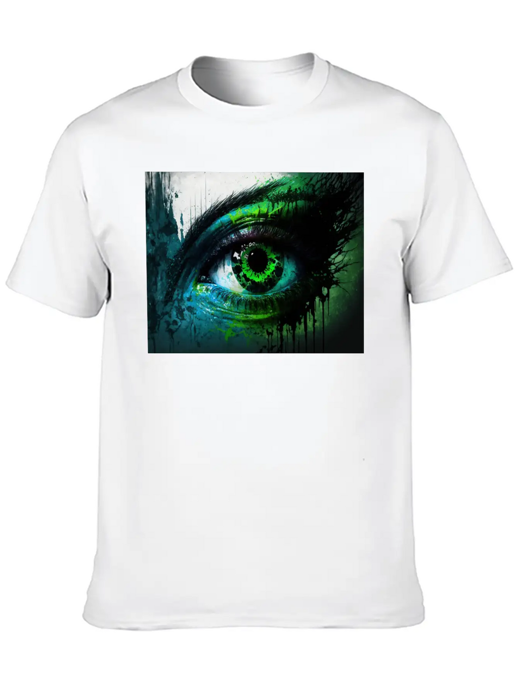Green Eye Stylish Everyday T-Shirt – Unisex Basic Cotton Tee